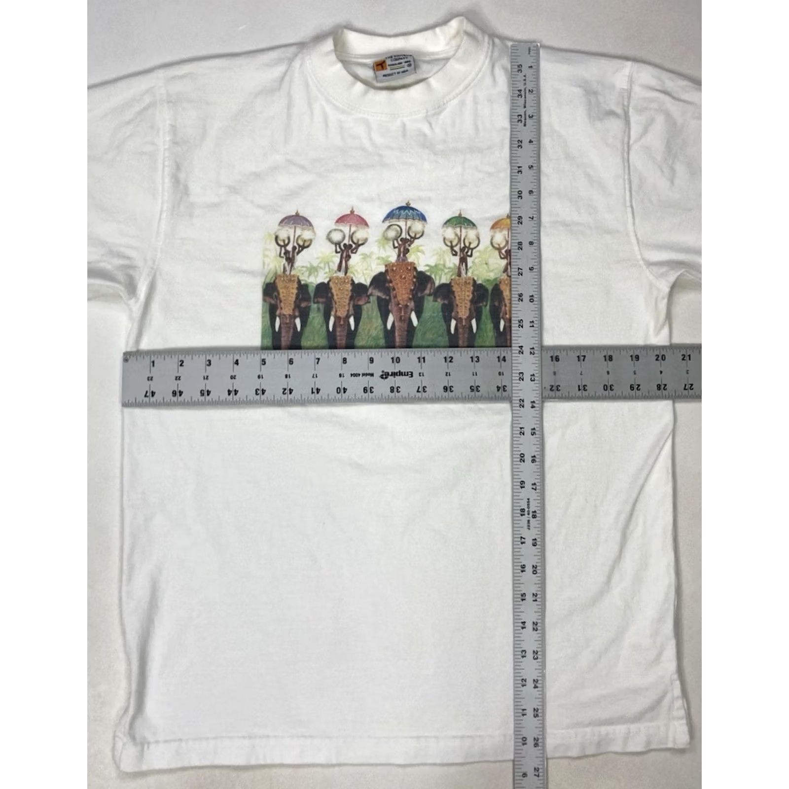 Vintage Vintage India Elephant Graphic Shirt Mens Medium White Short Sleeve Size US M / EU 48-50 / 2 - 6 Thumbnail