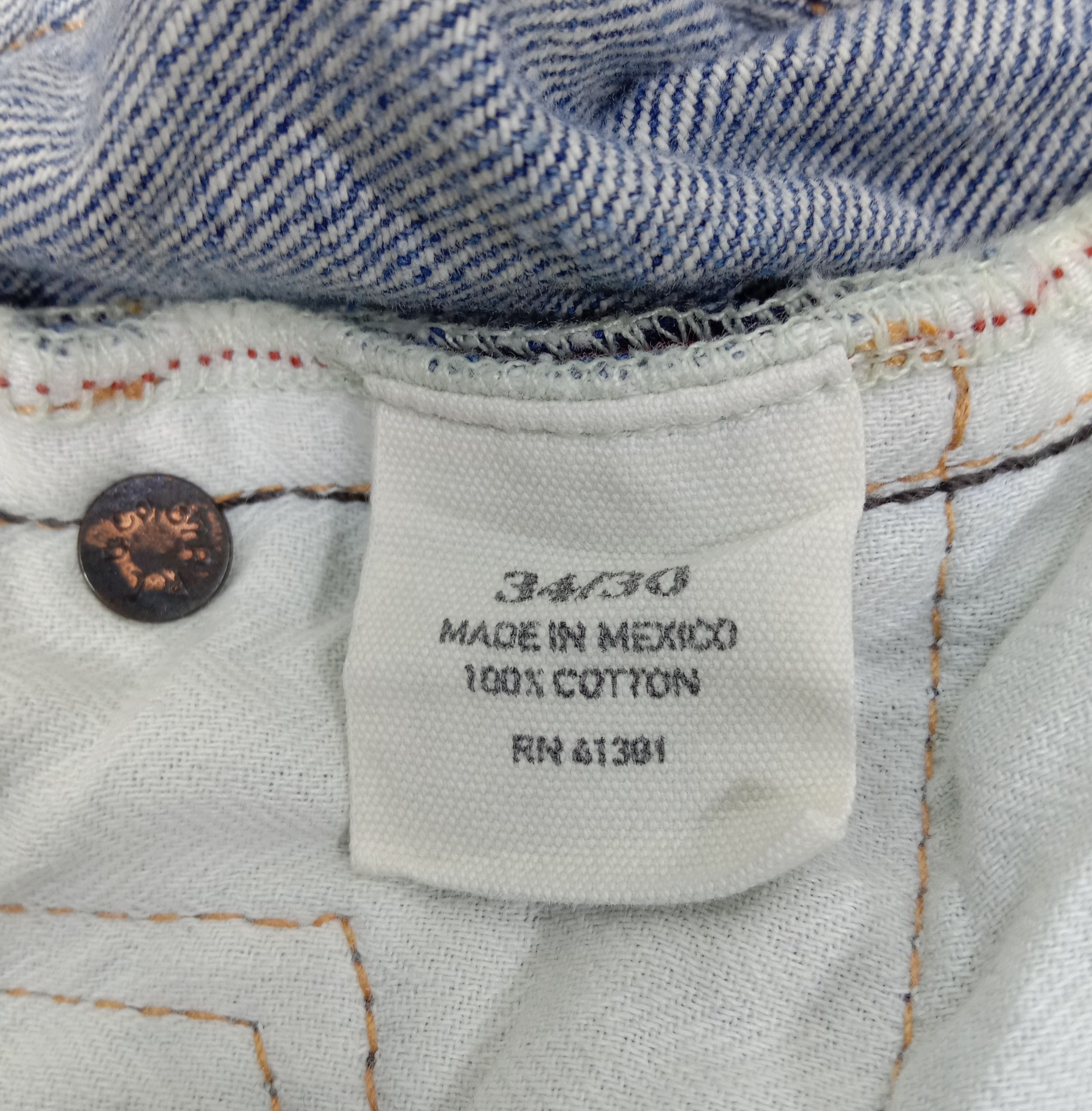 Polo Ralph Lauren Vintage Polo Ralph Lauren Light Wash Distressed Jeans Size US 34 / EU 50 - 11 Thumbnail