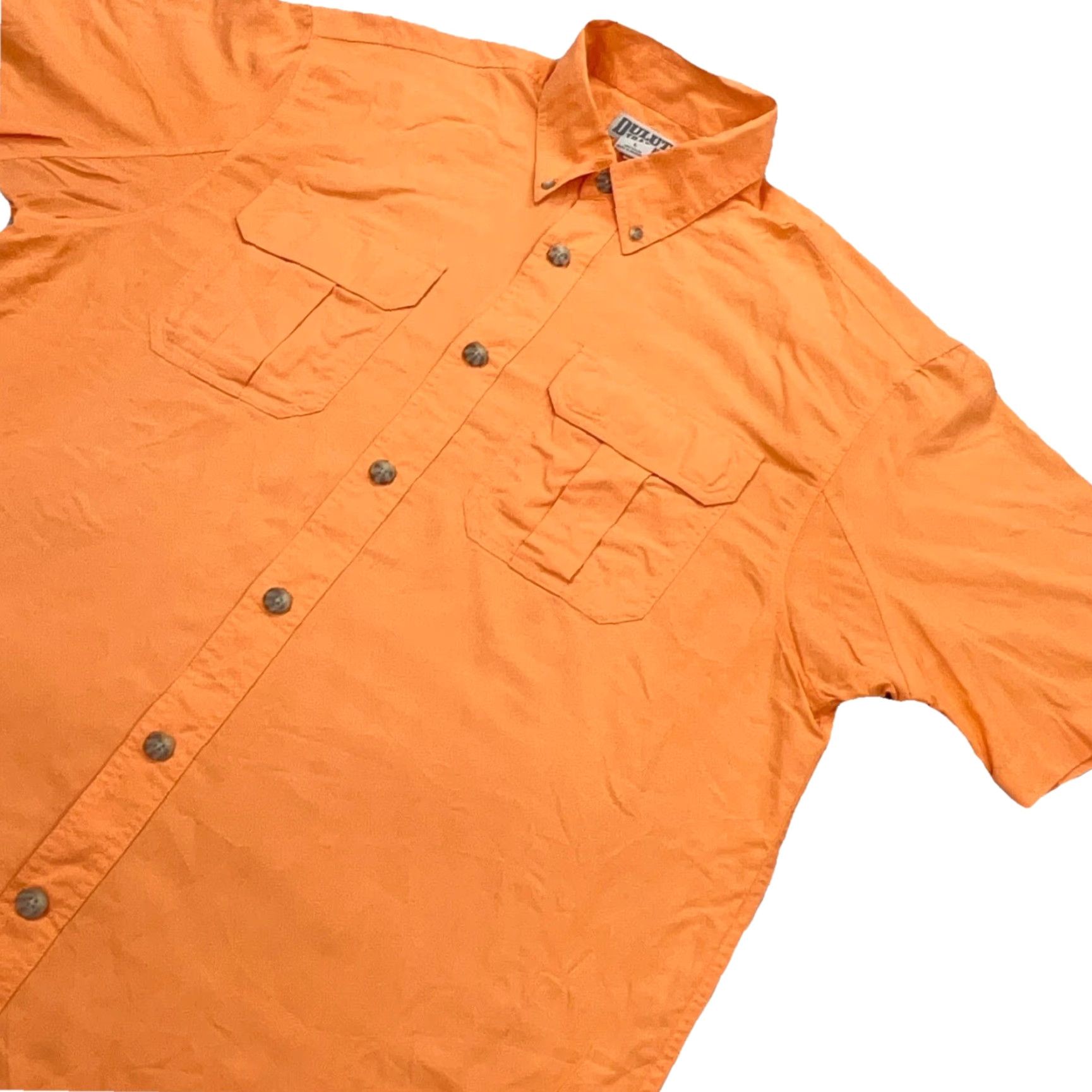Vintage Duluth Shirt Men Large Orange Button Up Double Pocket Outdoors Camp Performance Size US L / EU 52-54 / 3 - 4 Thumbnail