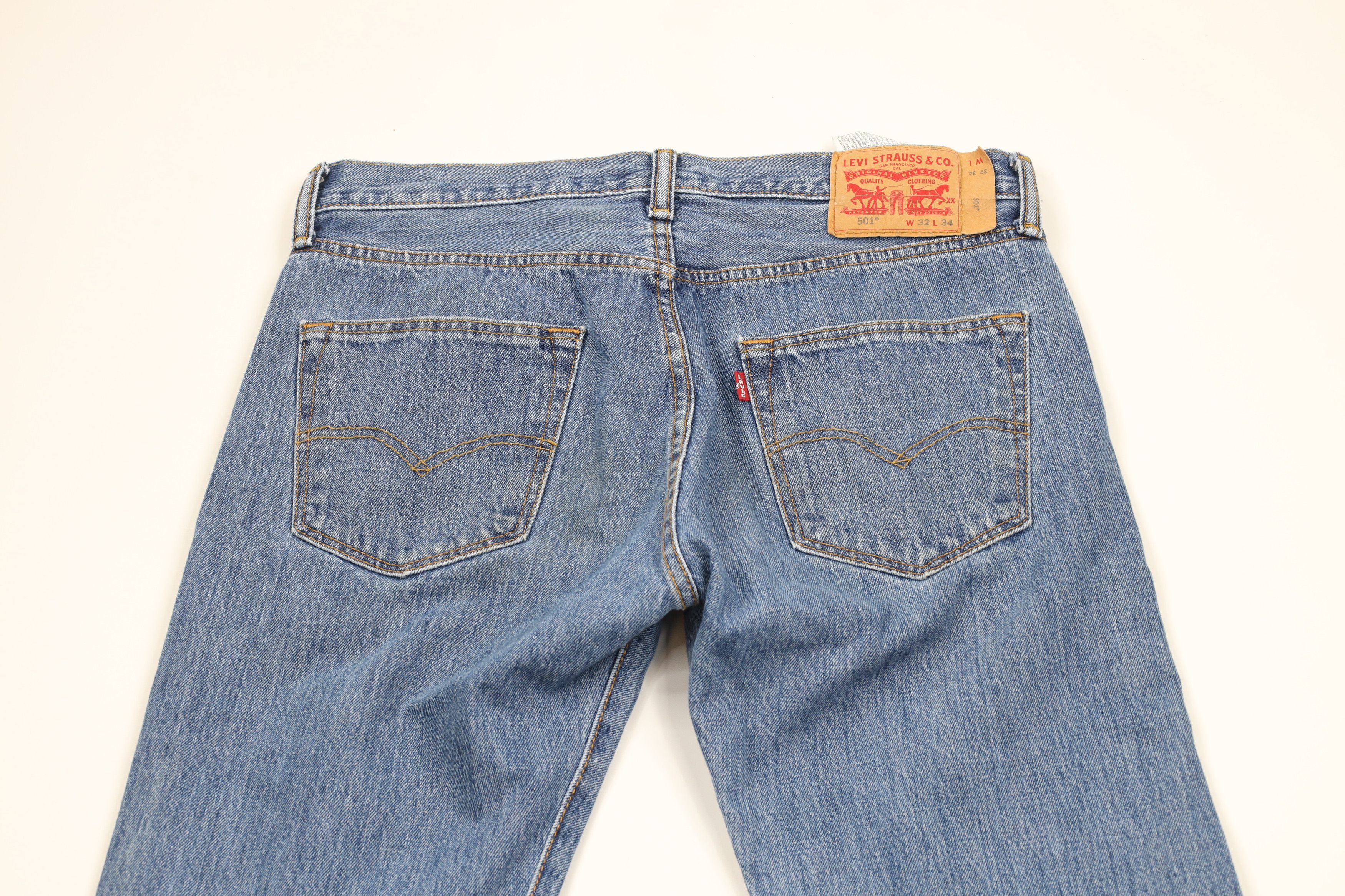 Levi's × Vintage Vintage Y2K Levis 501xx Button Fly Original Fit Denim Jeans Size US 32 / EU 48 - 11 Thumbnail