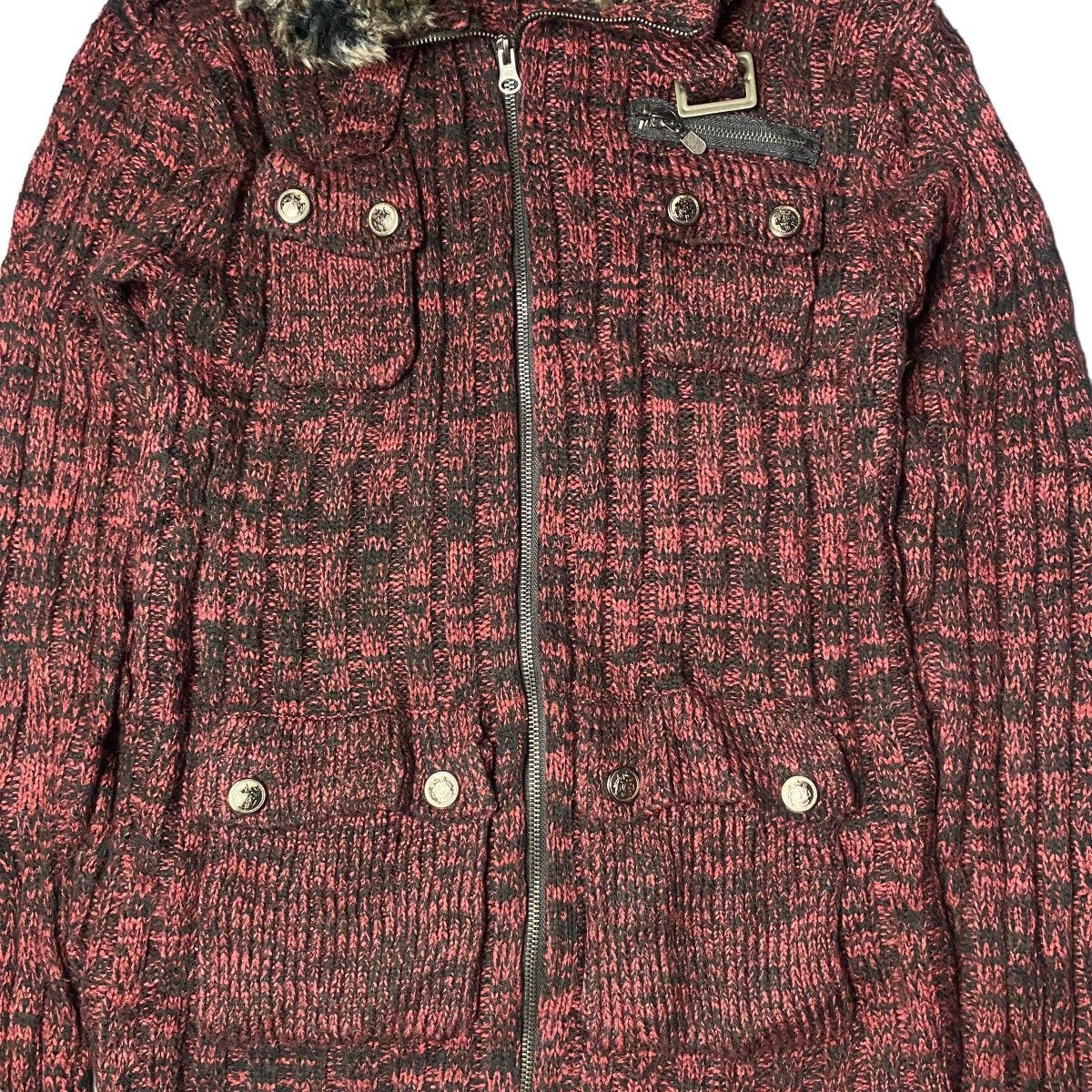 If Six Was Nine × Japanese Brand × Le Grande Bleu (L.G.B.) 2000's Spinash Fur Faux Knitted 3D Multipocket Size US M / EU 48-50 / 2 - 3 Thumbnail