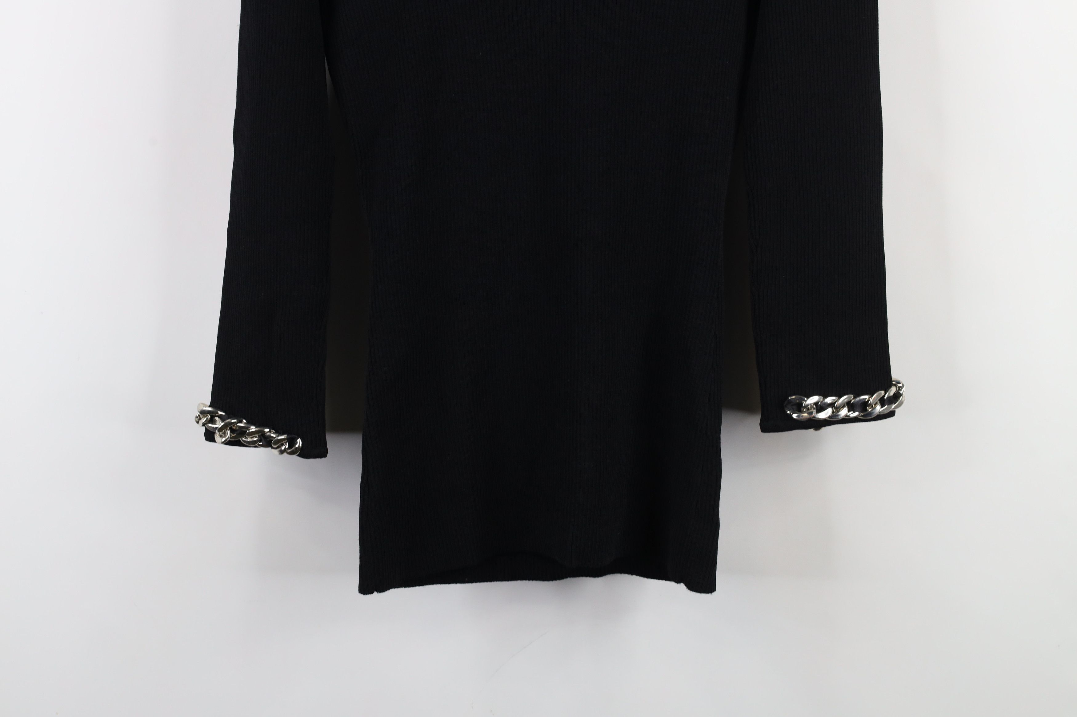 Vintage Vintage 90s Y2K Cache Stretch Ribbed Knit Sweater Black Size M / US 6-8 / IT 42-44 - 13 Thumbnail
