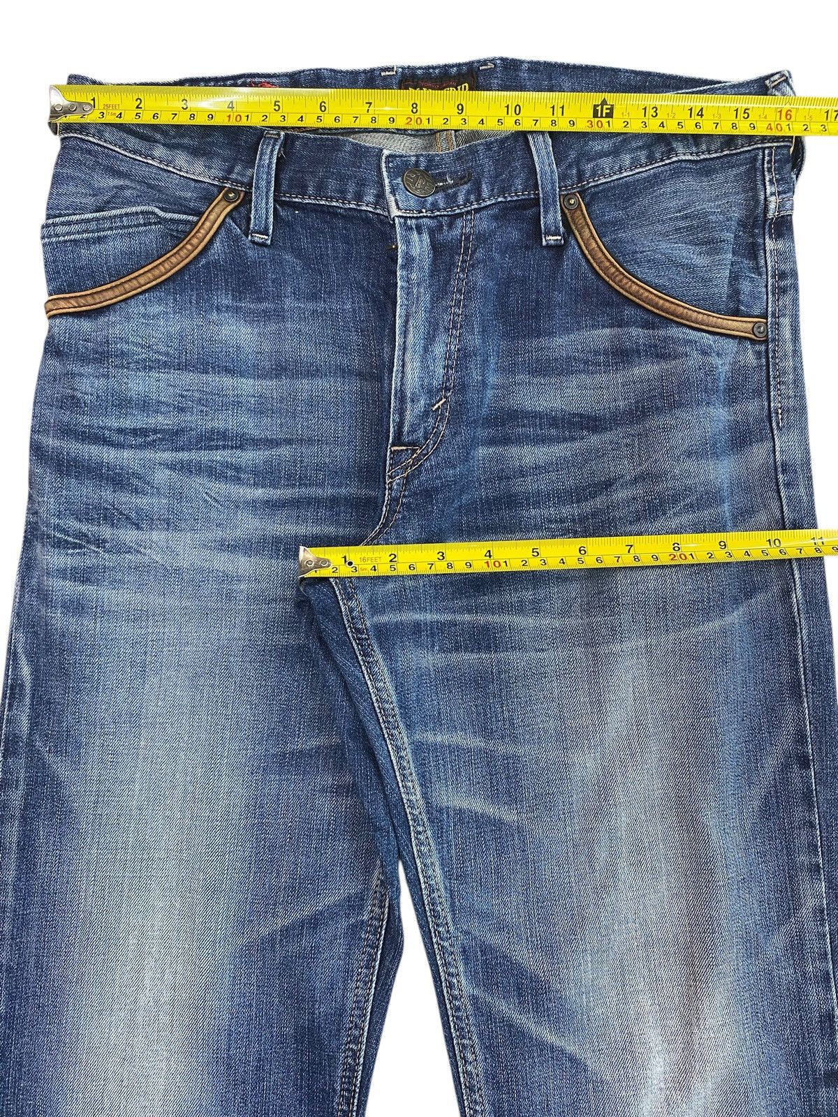 Edwin Edwin Blue Trip Whiskers Style Faded Blue Wash Jeans Size US 32 / EU 48 - 5 Thumbnail