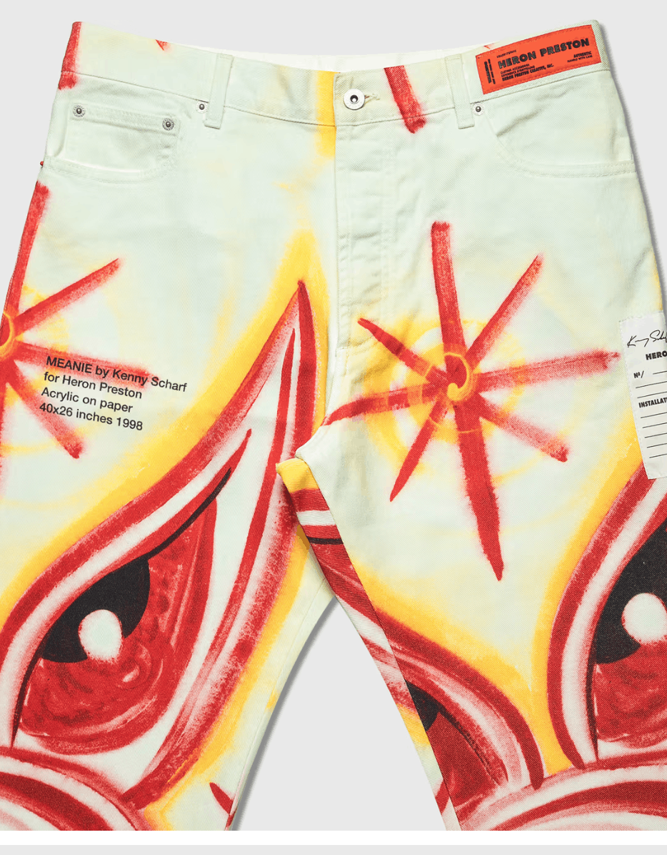 Heron Preston $645 HERON PRESTON X KENNY SCHARF JEANS Size US 30 / EU 46 - 14 Thumbnail