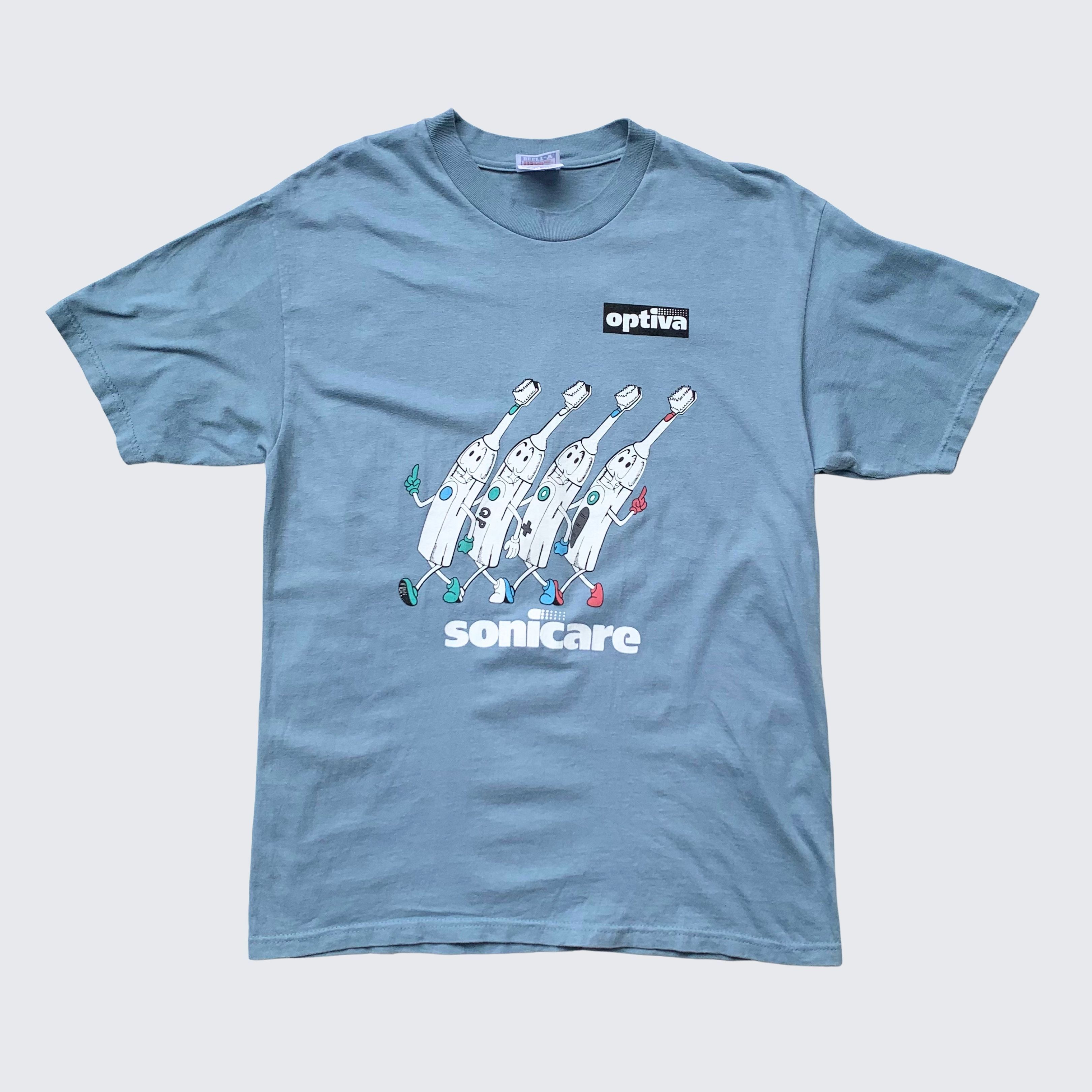 Vintage Vintage 1990s Sonicare Optiva Toothbrush Promo Tee Size US L / EU 52-54 / 3 - 1 Thumbnail