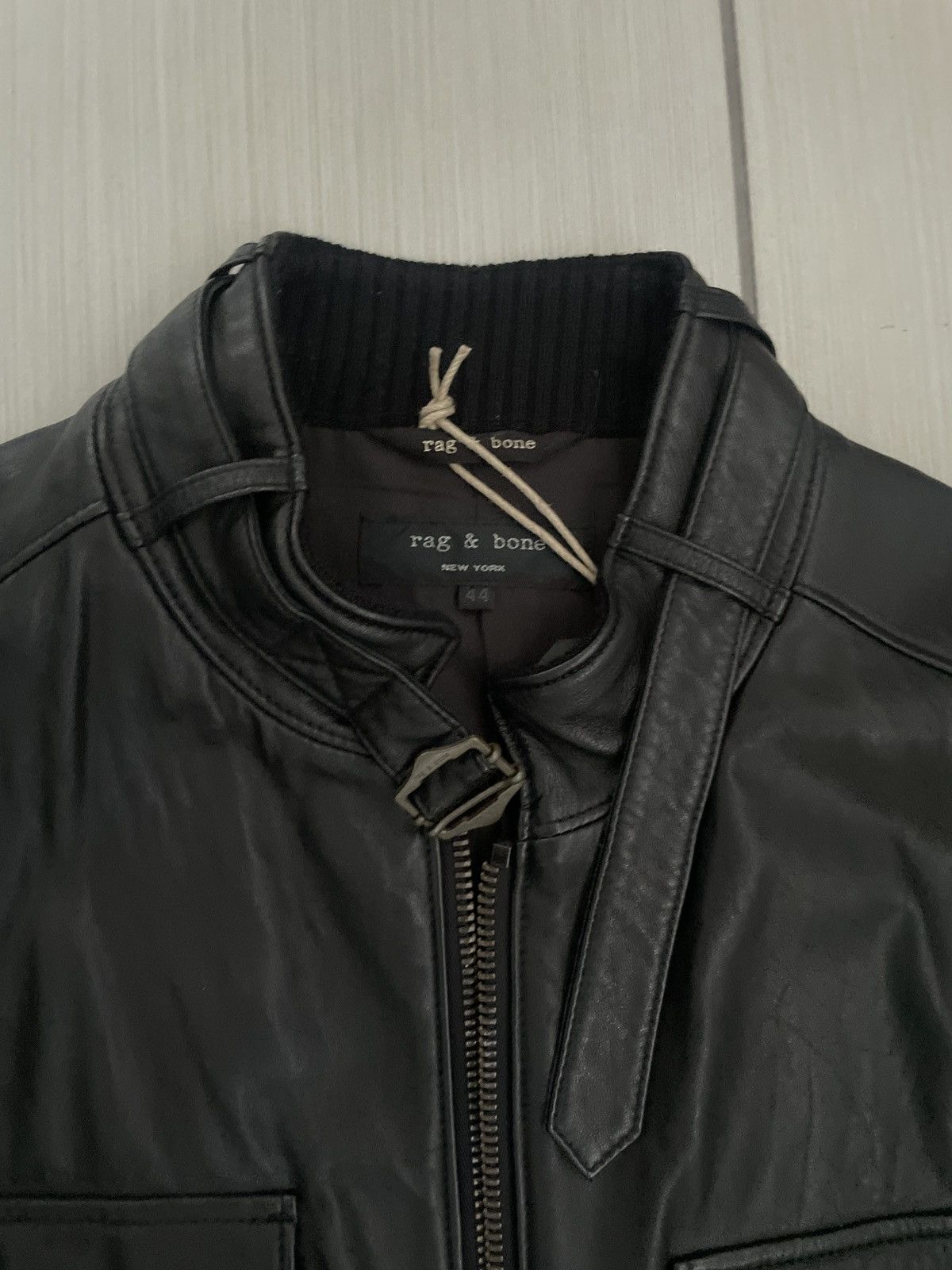 Rag & Bone Rag N Bone Black Hoxton leather jacket Size US S / EU 44-46 / 1 - 6 Thumbnail