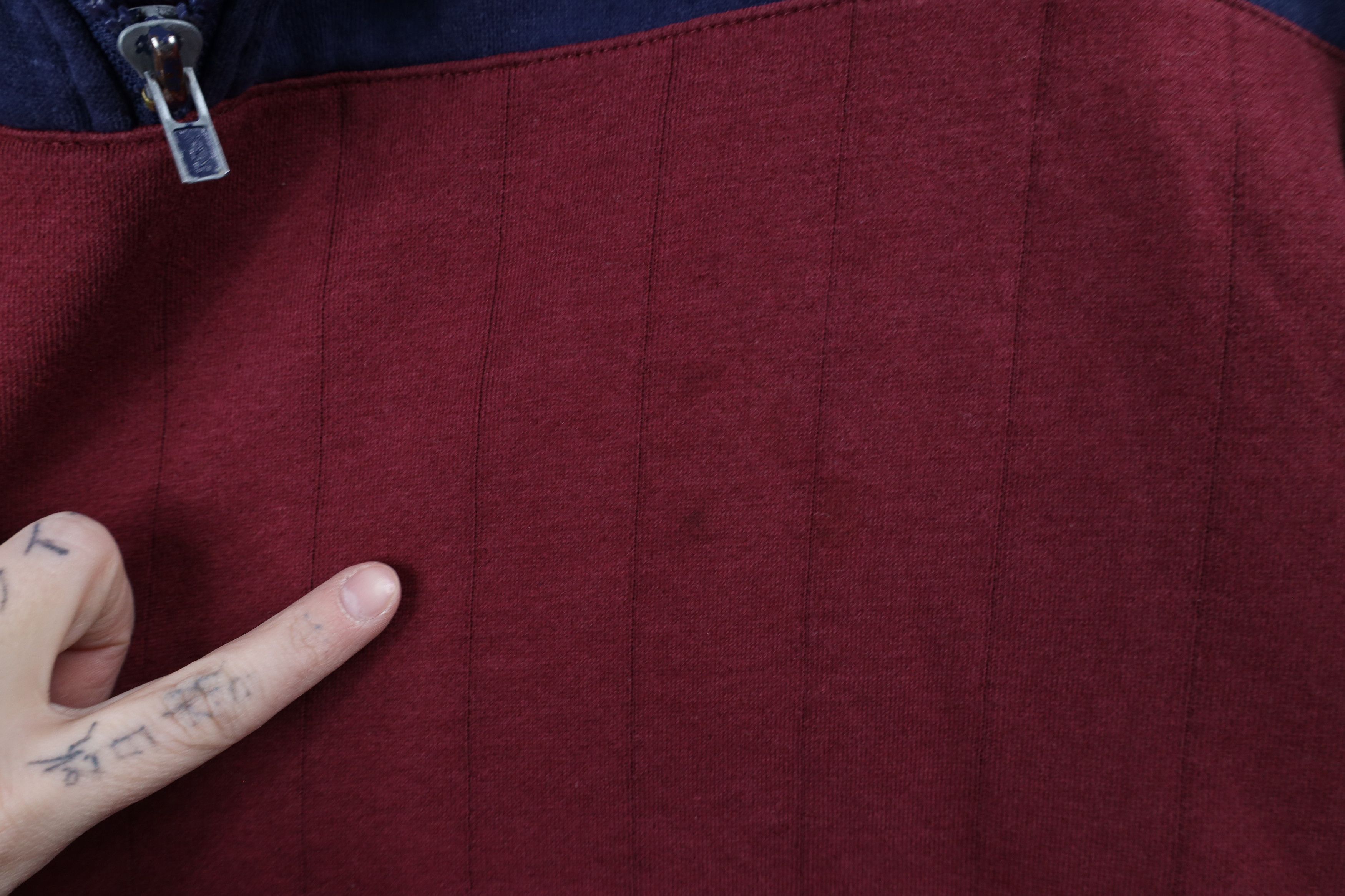 Vintage Vintage 90s Streetwear Block Boxy Fit Half Zip Sweatshirt Size US XL / EU 56 / 4 - 4 Thumbnail