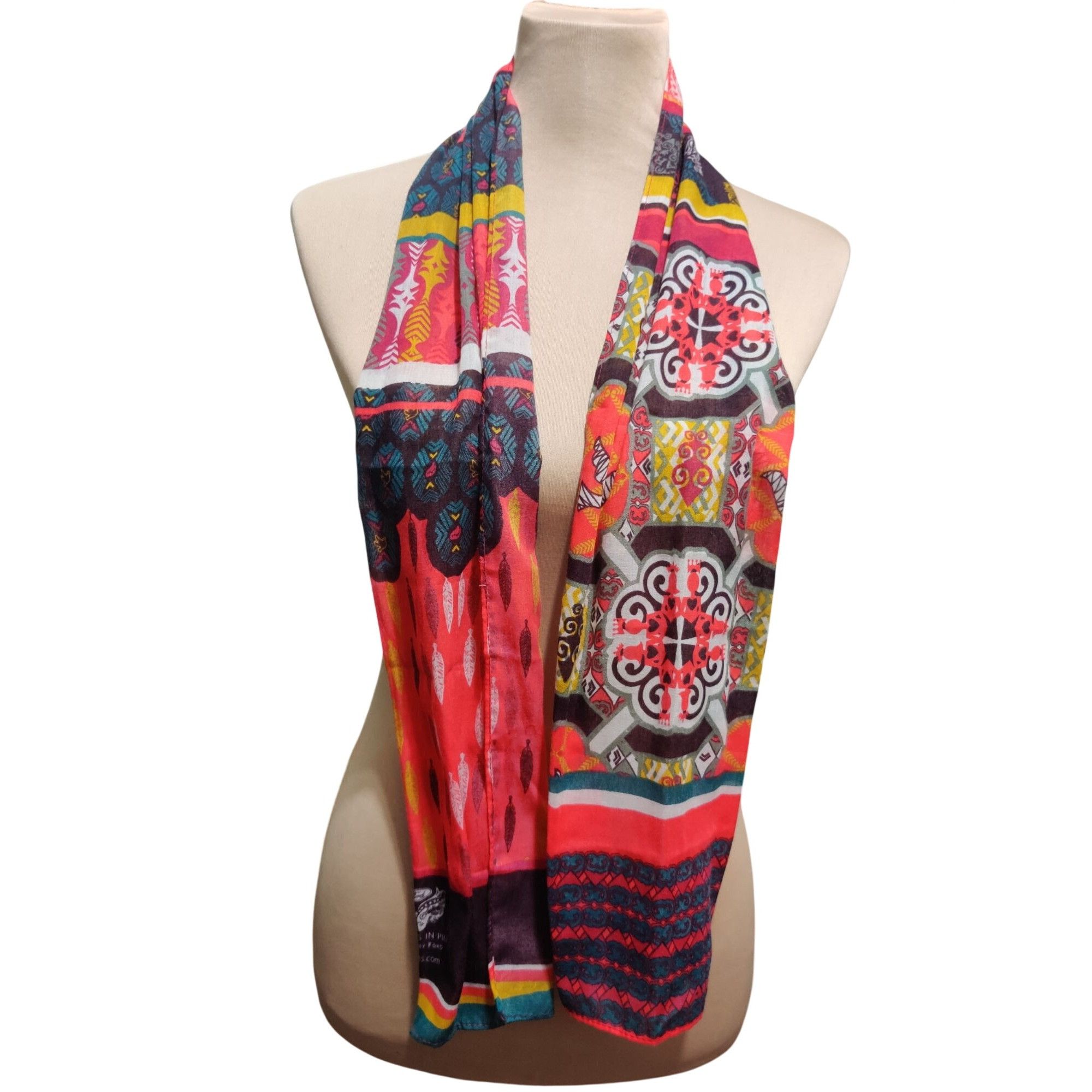 Ford Warriors in Pink x Ford Feather Scarf Multicolor Lightweight Size ONE SIZE - 1 Thumbnail