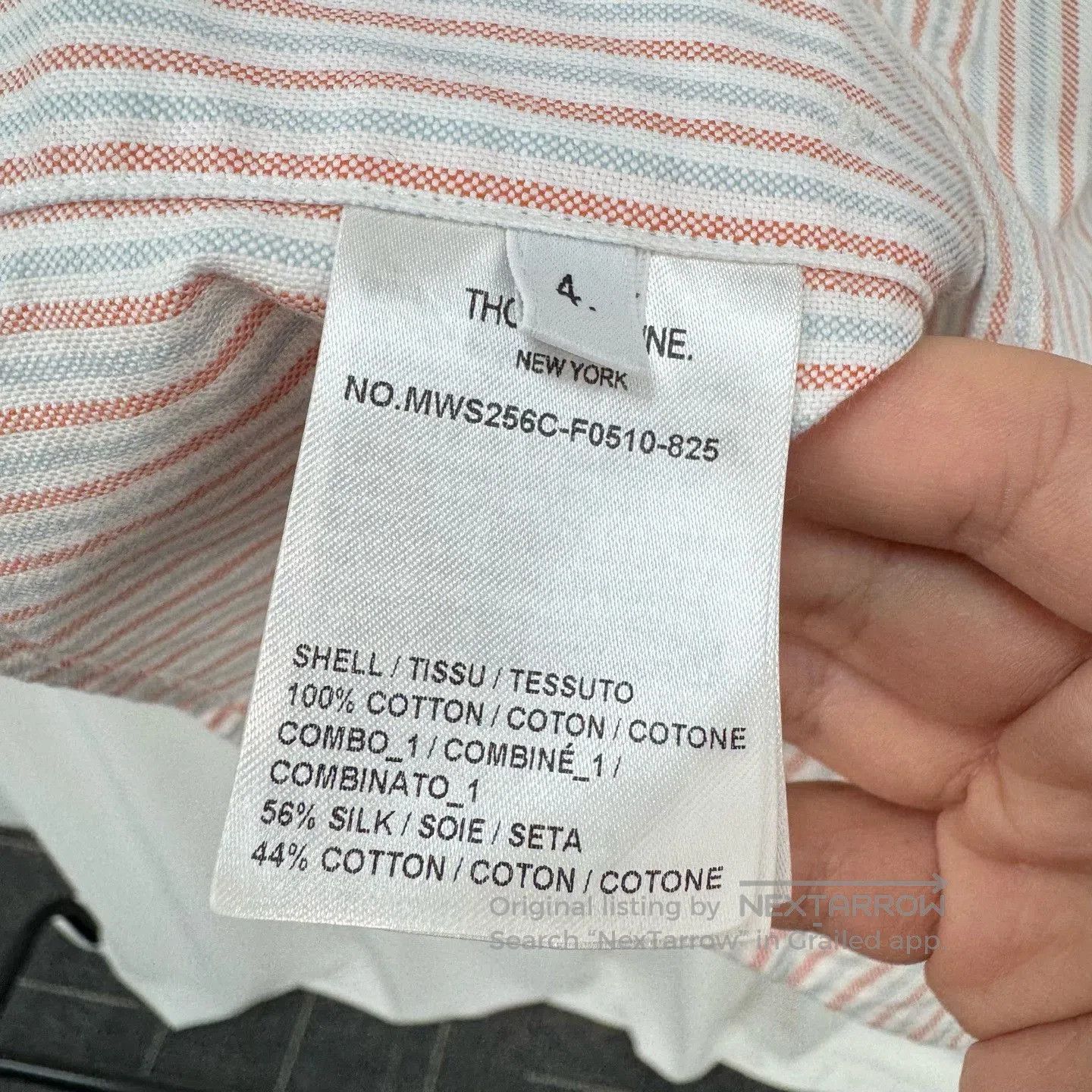Thom Browne Thom Browne 25SS Striped Four-Bar Short Shirt. Size US XL / EU 56 / 4 - 7 Thumbnail