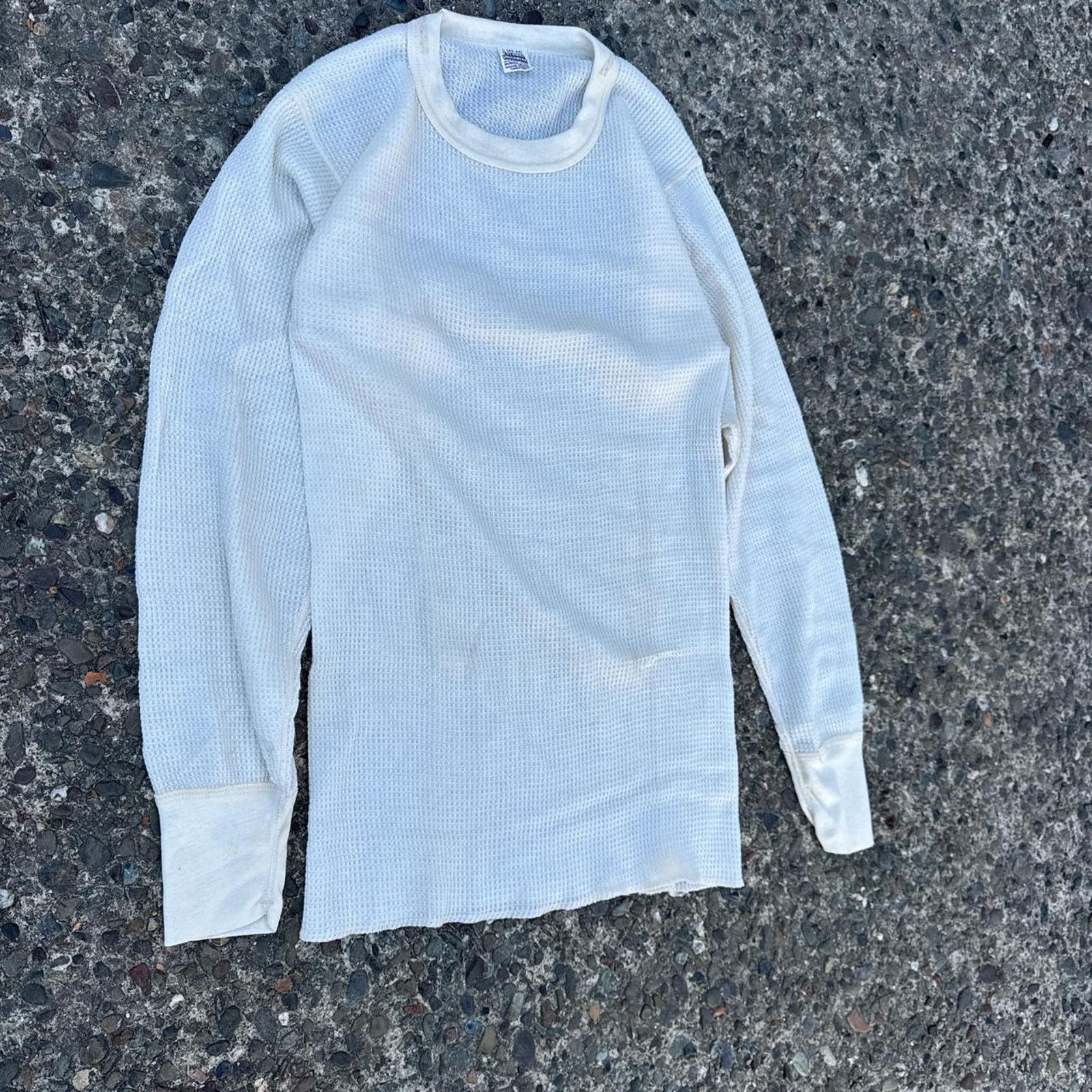 Vintage Vintage 80s thermal underwear Waffle Knit Thermal –Sz Large Size US L / EU 52-54 / 3 - 2 Thumbnail