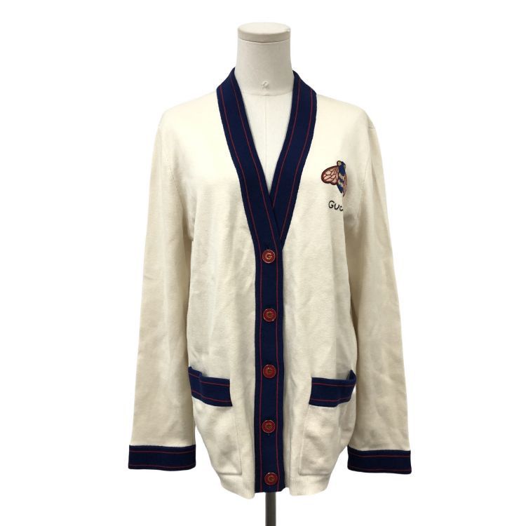 Gucci Gucci Bee Embroidered Cardigan Size L Size US L / EU 52-54 / 3 - 1 Thumbnail