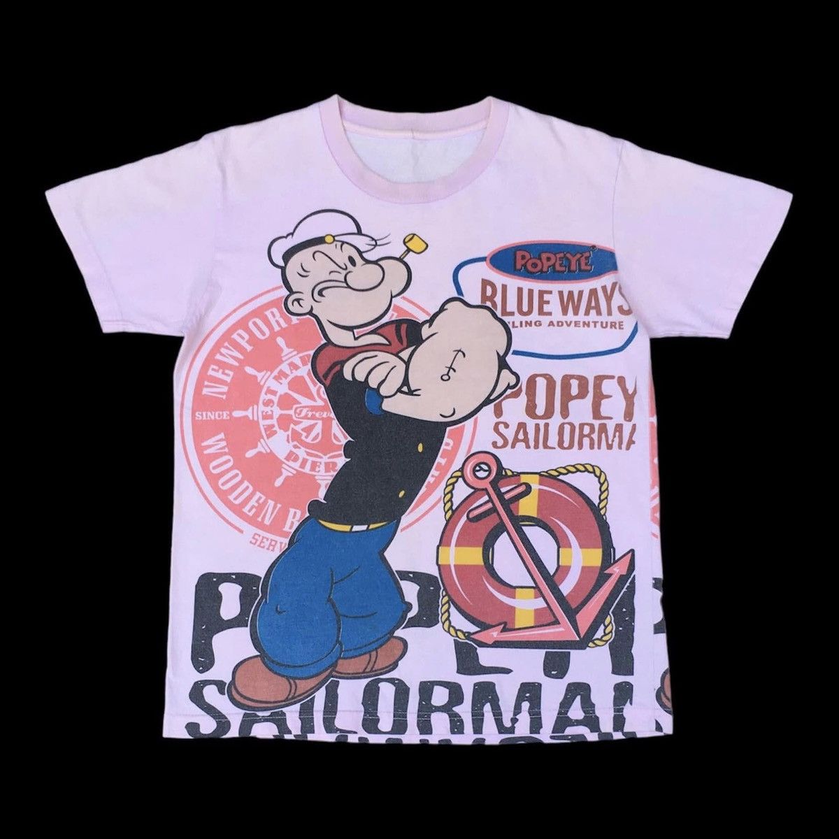 Vintage RARE ‼️ Popeye Size US S / EU 44-46 / 1 - 1 Thumbnail