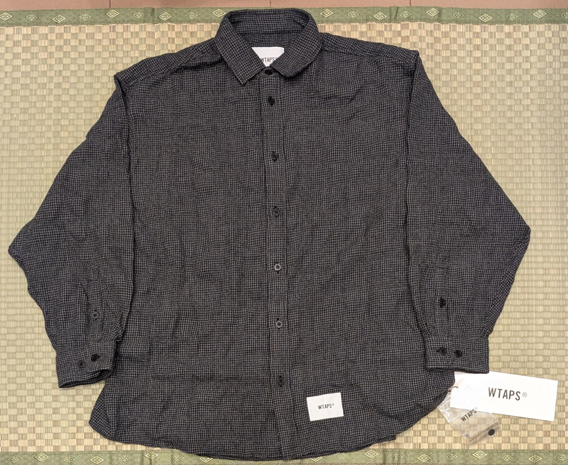 Wtaps NWT WTAPS Wool Houndstooth Shirt Oversized Made in Japan Size US L / EU 52-54 / 3 - 1 Thumbnail