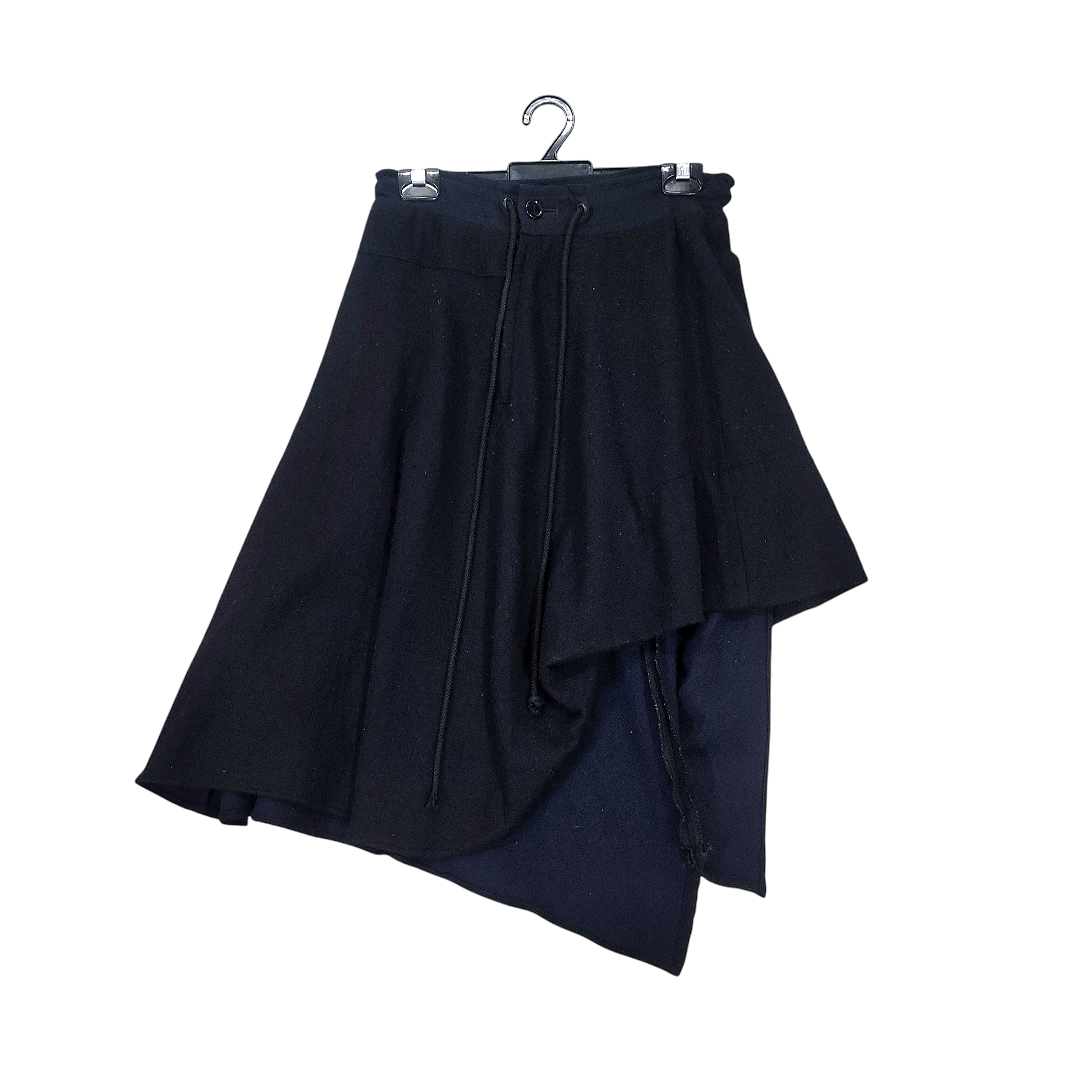 Yohji Yamamoto Yohji Yamamoto Y's Asymmetric Laine Wool Skirts Size 30" / US 8 / IT 44 - 1 Thumbnail