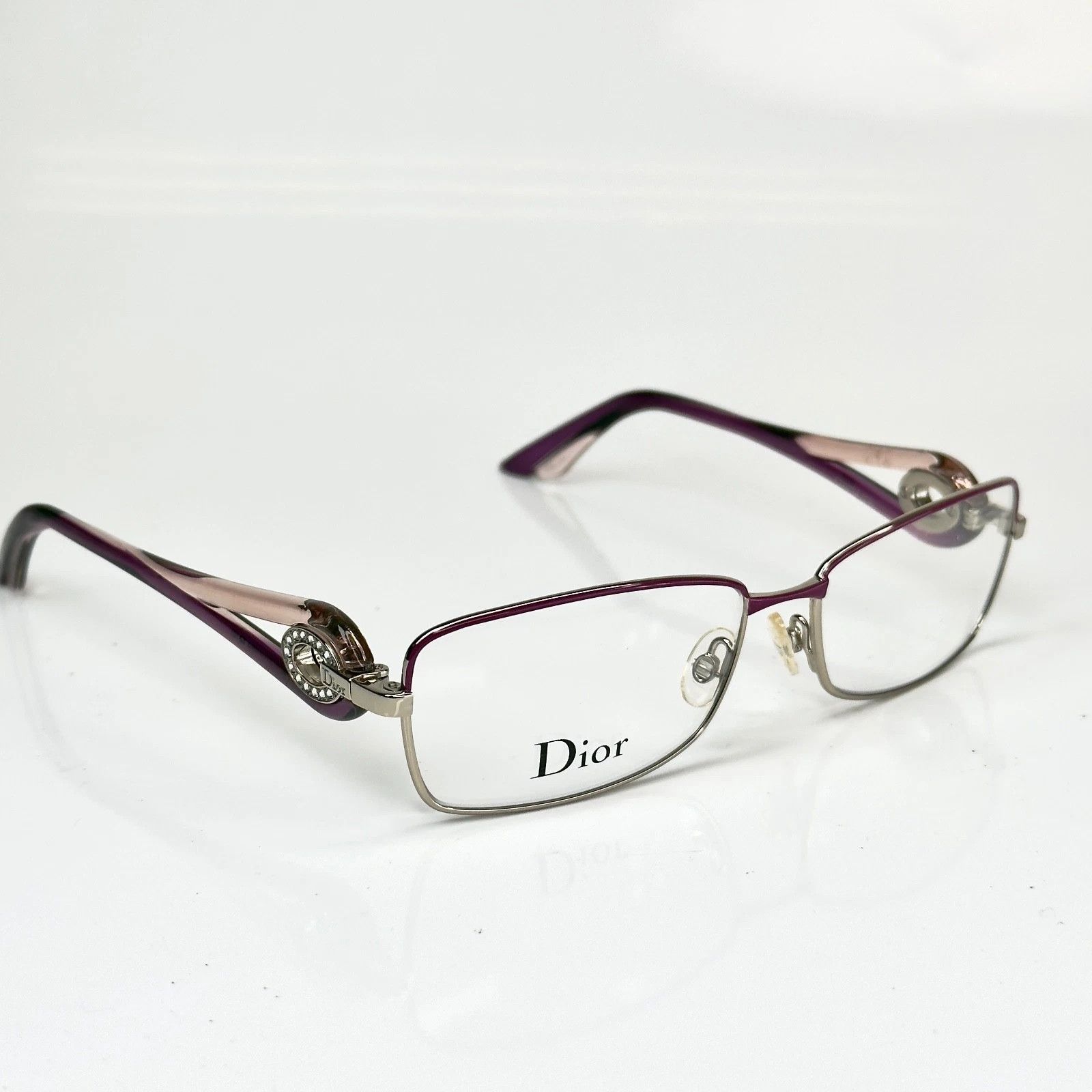 Christian Dior Monsieur CHRISTIAN DIOR CD3754 3754 VOLUTE Silver Square Eyeglasses Size ONE SIZE - 6 Thumbnail