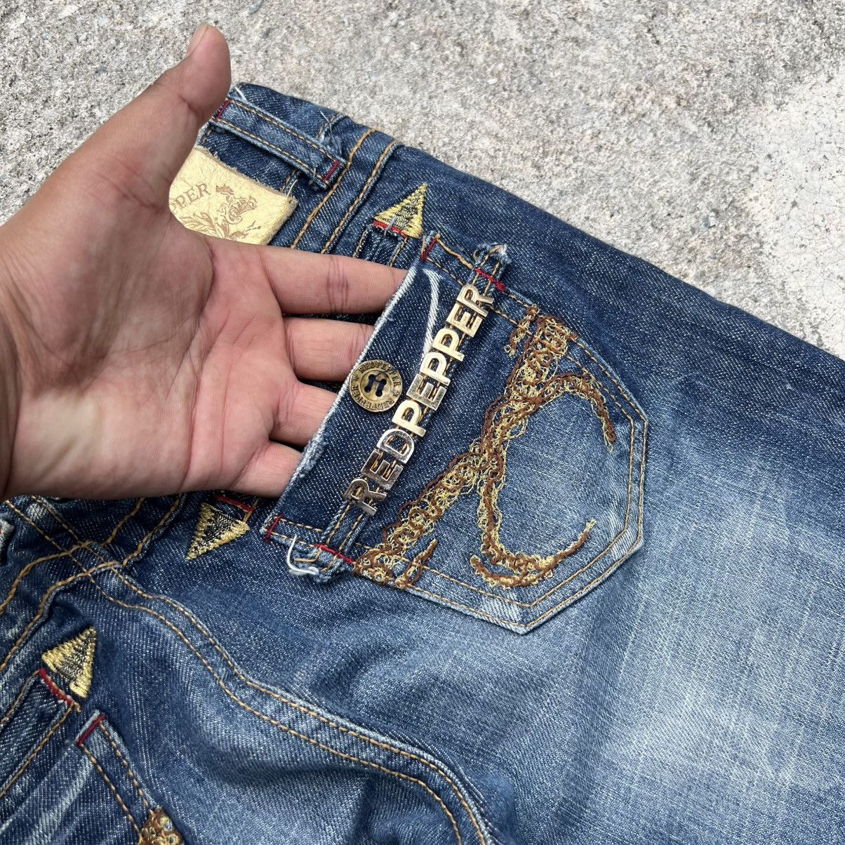 Japanese Brand “REDPEPPER” ACID WASH FLARE JEANS Size 28" / US 6 / IT 42 - 16 Thumbnail