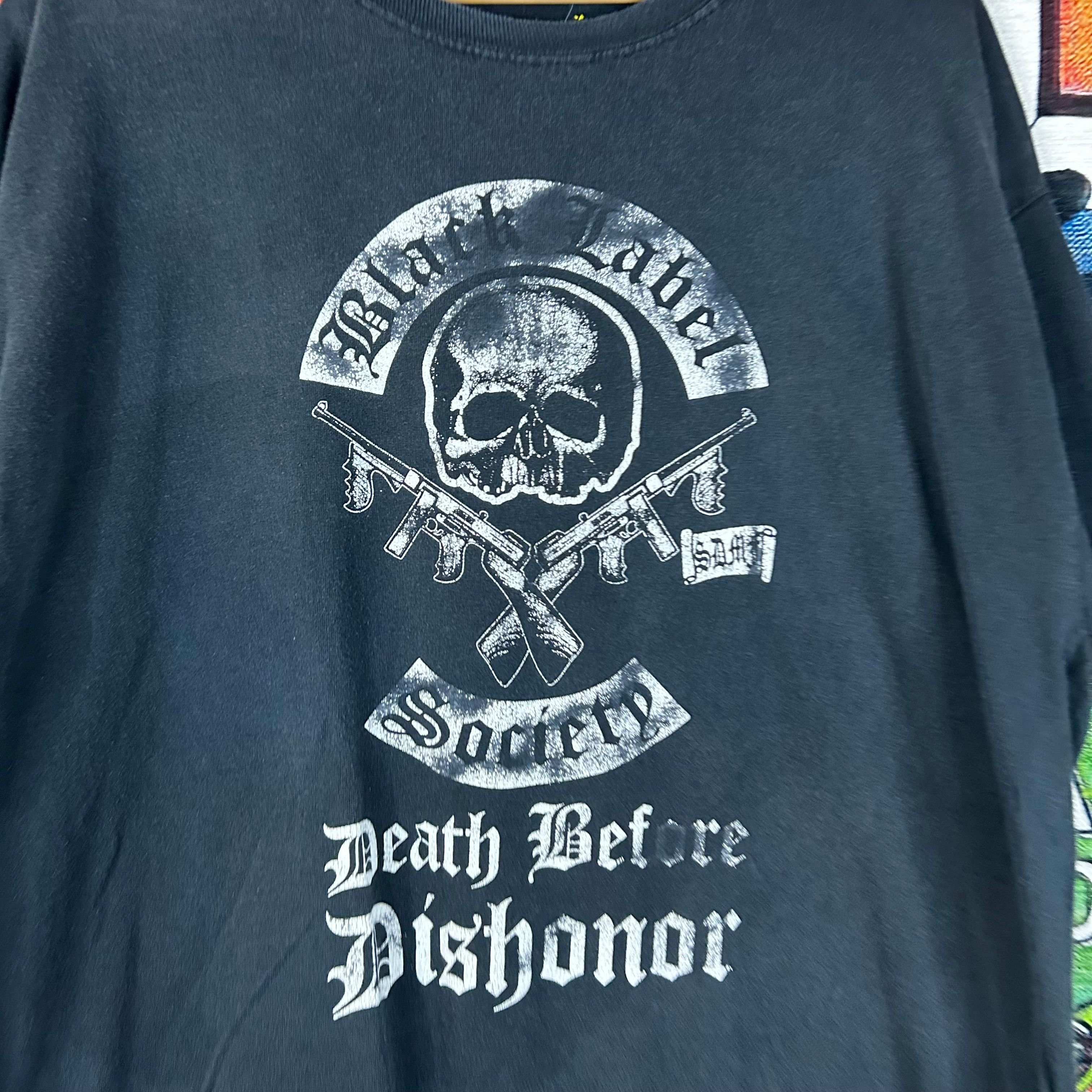 Vintage Vintage Y2K Black Label Society ‘Death Before Dishonor’ Tee Size US XL / EU 56 / 4 - 3 Thumbnail