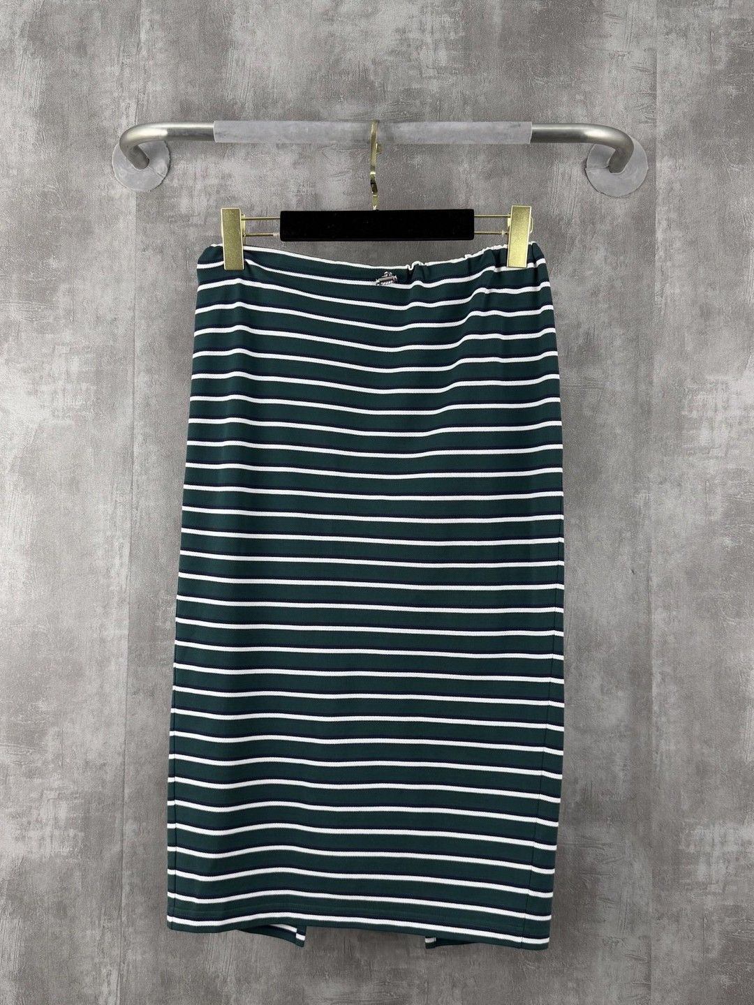 Prada Prada Striped Cotton Midi Skirt Size 38 Size 26" / US 2 / IT 38 - 1 Thumbnail