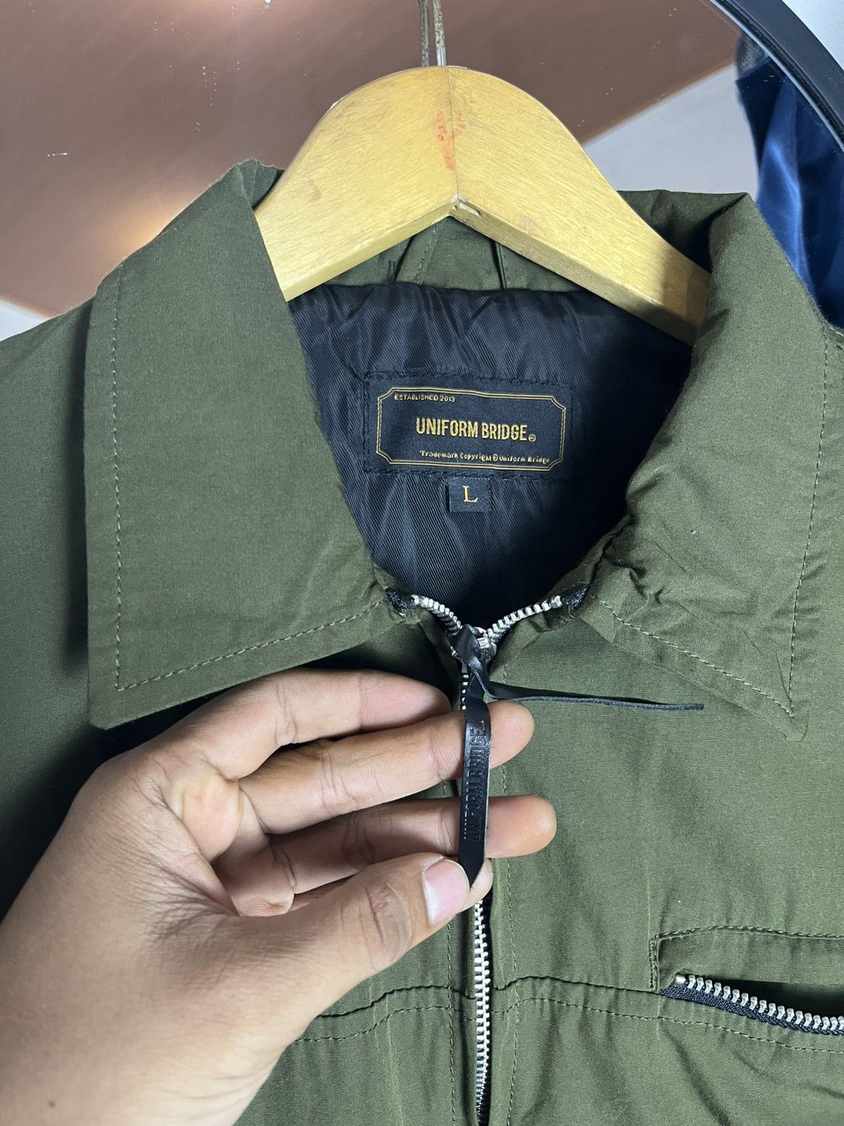 Uniform Bridge Uniform bridge work jacket boxyfit cut green army Size US L / EU 52-54 / 3 - 3 Thumbnail