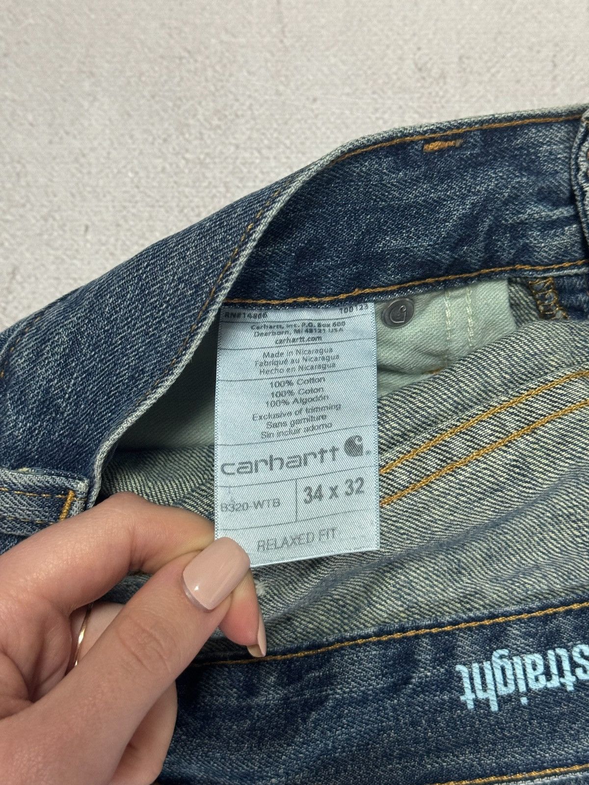 Carhartt × Vintage Vintage Carhartt Straight Jeans Denim Pants Y2K 90s Size US 32 / EU 48 - 10 Thumbnail