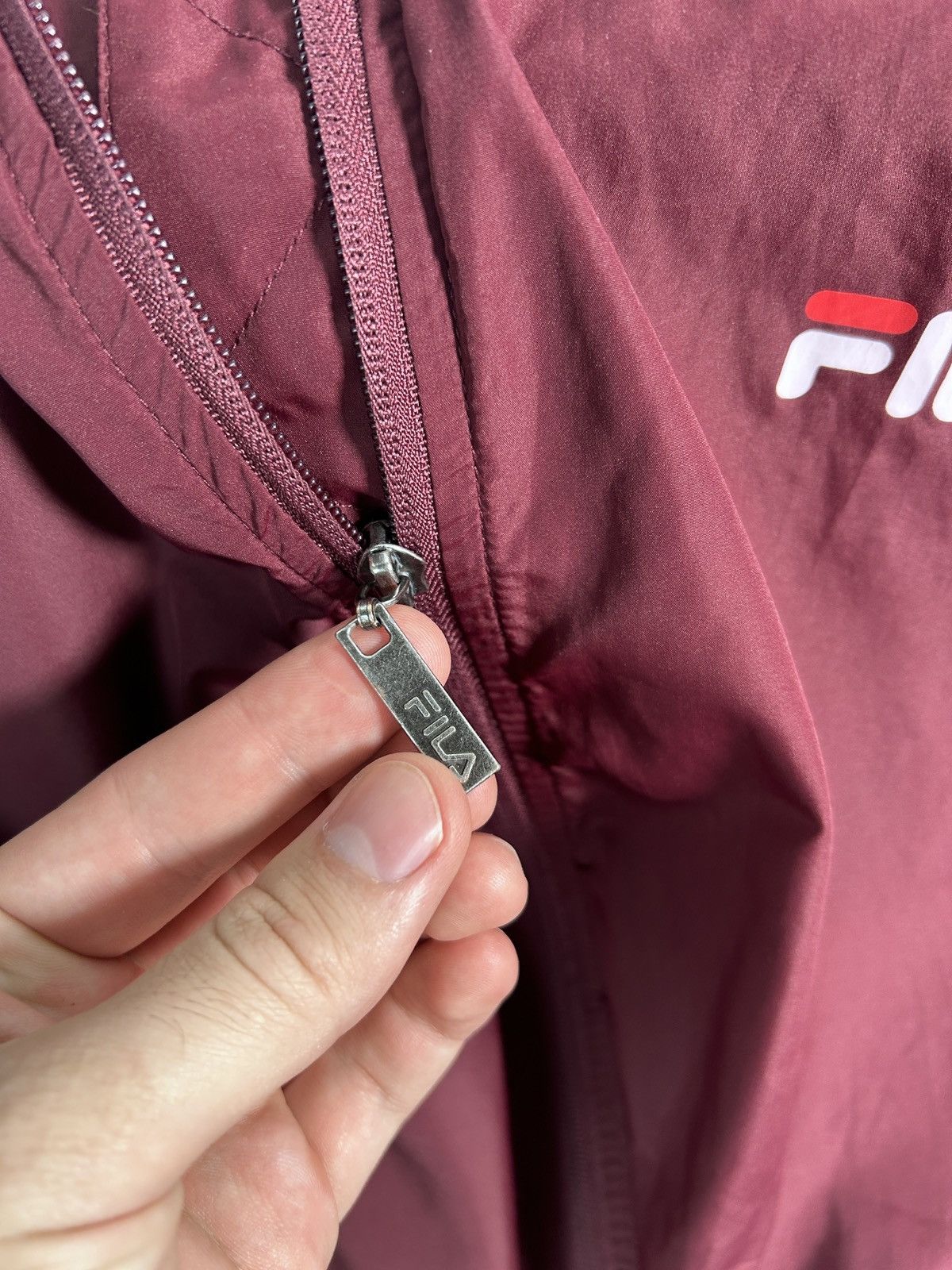 Fila × Japanese Brand × Vintage 90s FILA Nylon Jacket Coat Size US L / EU 52-54 / 3 - 7 Thumbnail