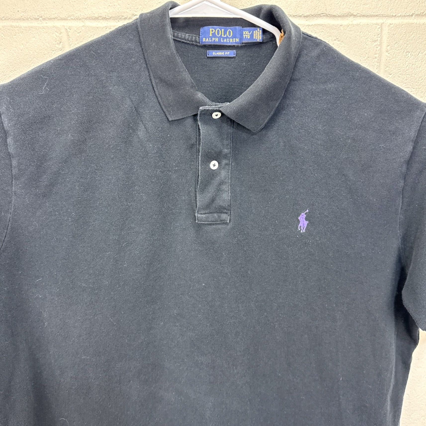 Polo Ralph Lauren Polo Ralph Lauren Men's XXL Black Classic Fit Short Sleeve Cotton Polo Shirt Size US XXL / EU 58 / 5 - 6 Thumbnail