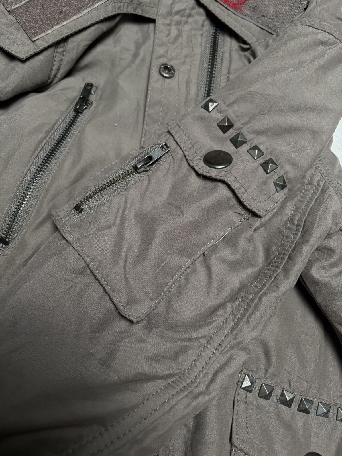 14th Addiction Raccoon fur studded bombers vkei jacket Size US M / EU 48-50 / 2 - 4 Thumbnail