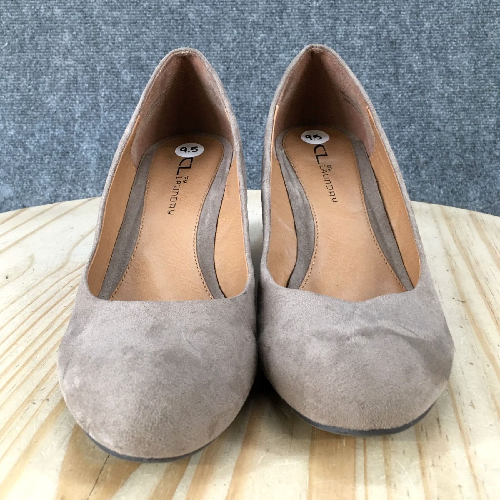 Chinese Laundry CL by Chinese Laundry Nima Heels Womens 9.5 M Casual Slip On Pumps Gray Fabric Shoe Womens Pump Grey Fabric Nima 90s style? Size US 10 / IT 40 - 7 Thumbnail