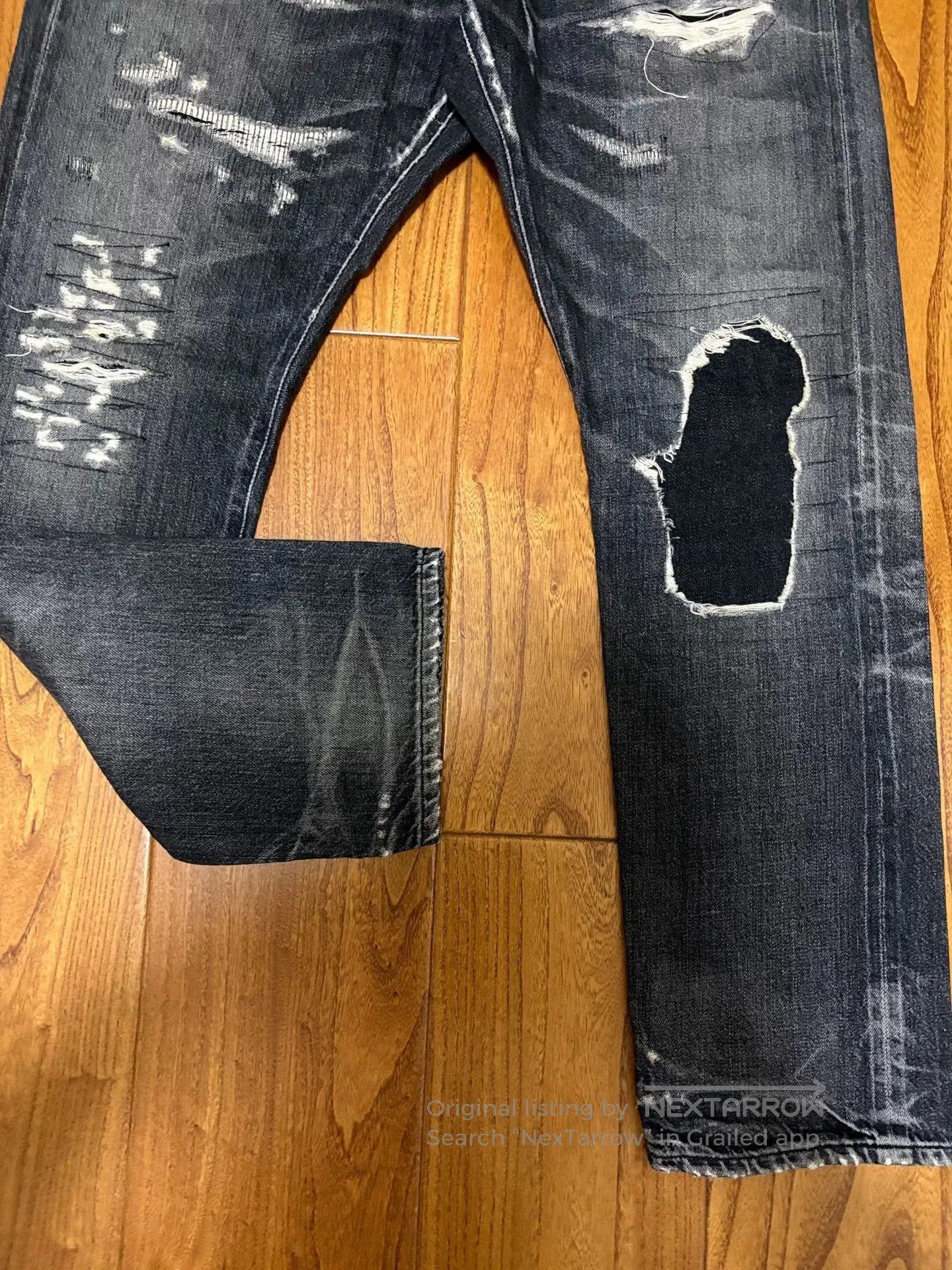 Vanquish sequel fragment denim pants with distressing. Size US 32 / EU 48 - 3 Thumbnail