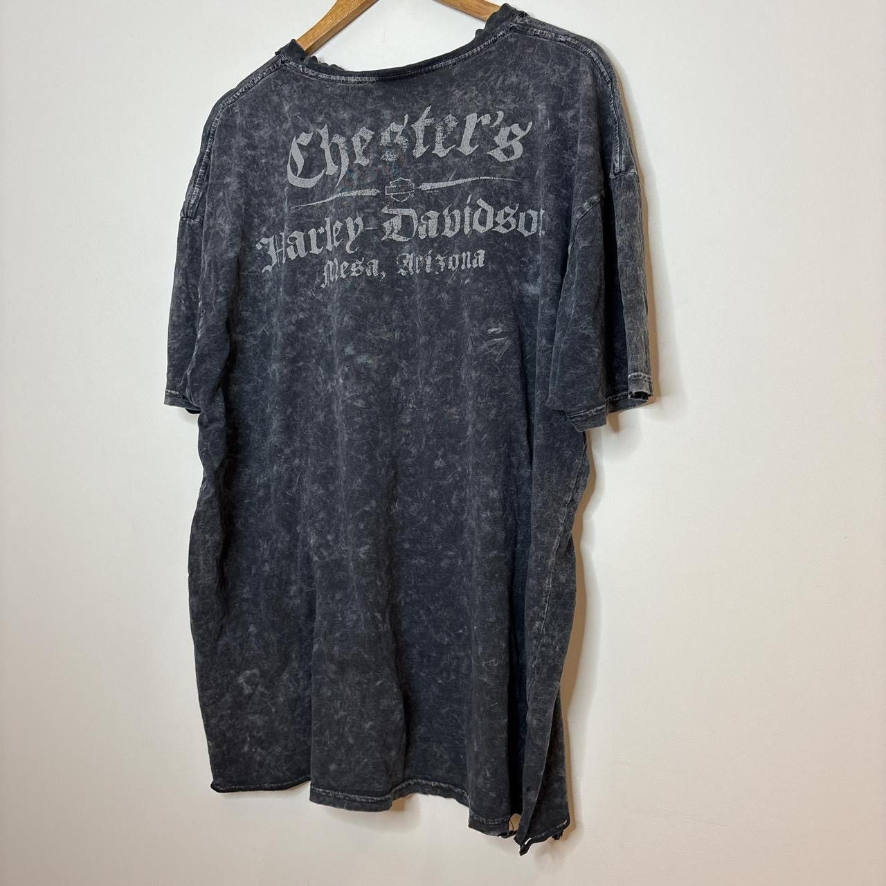 Harley Davidson Vintage Harley Davidson Distrsssed Tee Shirt Size US XXL / EU 58 / 5 - 6 Thumbnail