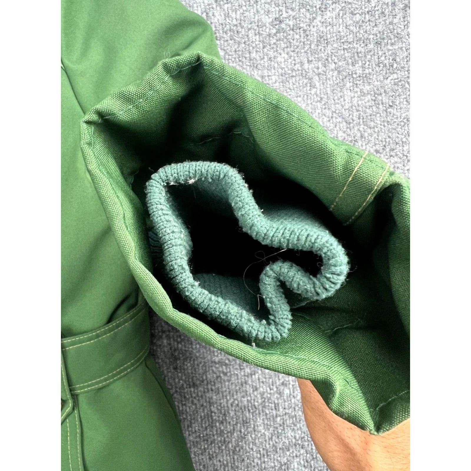 Eddie Bauer VINTG 70s Eddie Bauer Goose Down Jacket Women's S/M Green Belted Coyote Fur Hood Size S / US 4 / IT 40 - 6 Thumbnail