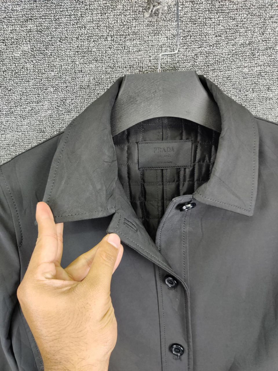 Prada Vintage Prada Milano Nylon Button Ups Coat Jacket Size US M / EU 48-50 / 2 - 3 Thumbnail