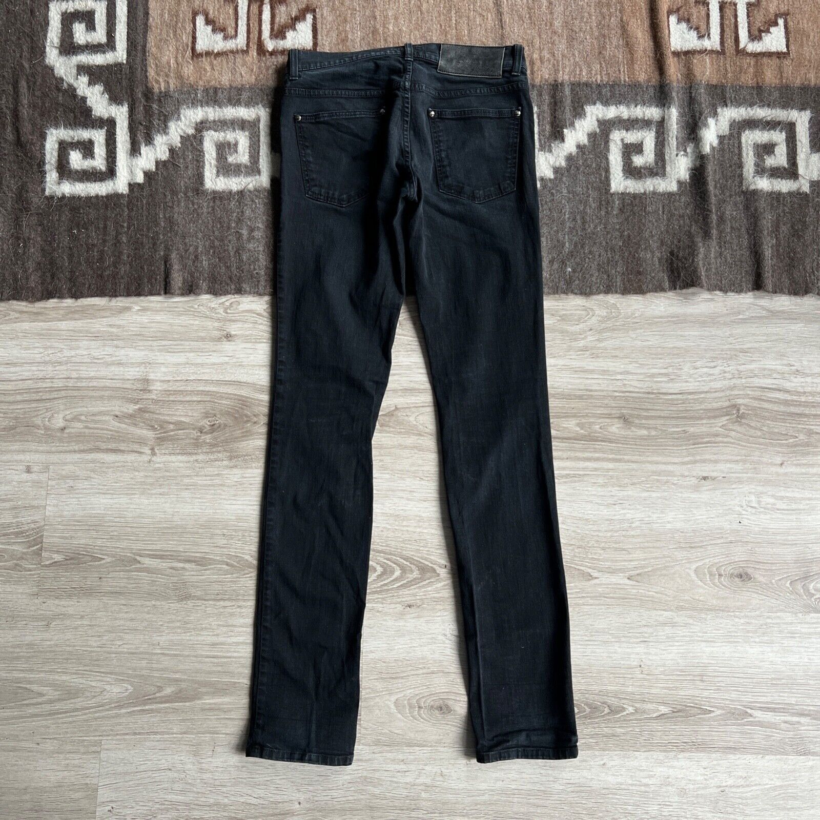 Burberry Burberry Skinny Black Elastic Denim Jeans 8737AC Size 28" / US 6 / IT 42 - 2 Thumbnail
