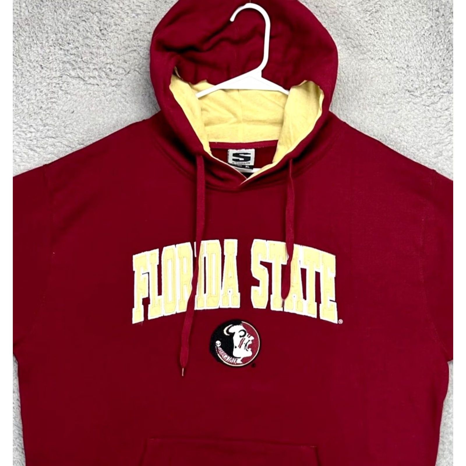 Vintage Florida State Seminoles Stadium Hoodie Mens XL Red Sweatshirt Drawstring Stadium Athletics University Pullover Long Sleeve Logo Size US XL / EU 56 / 4 - 2 Thumbnail