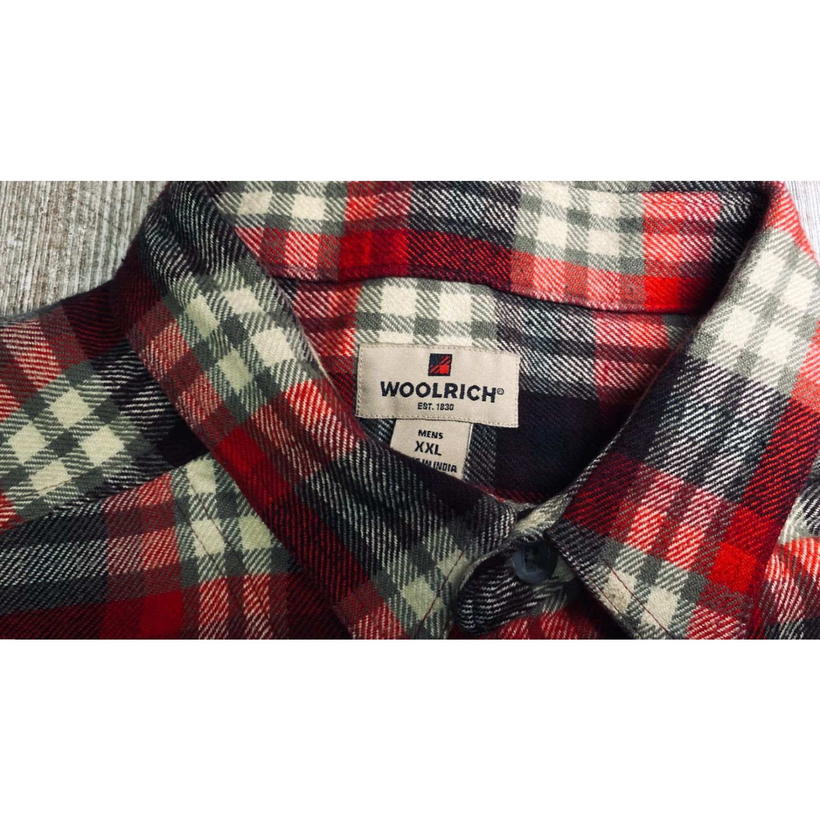 Vintage Woolrich Flannel Shirt Mens 2XL Red Plaid Button Long Sleeve Cotton Heavyweight Size US XXL / EU 58 / 5 - 6 Thumbnail