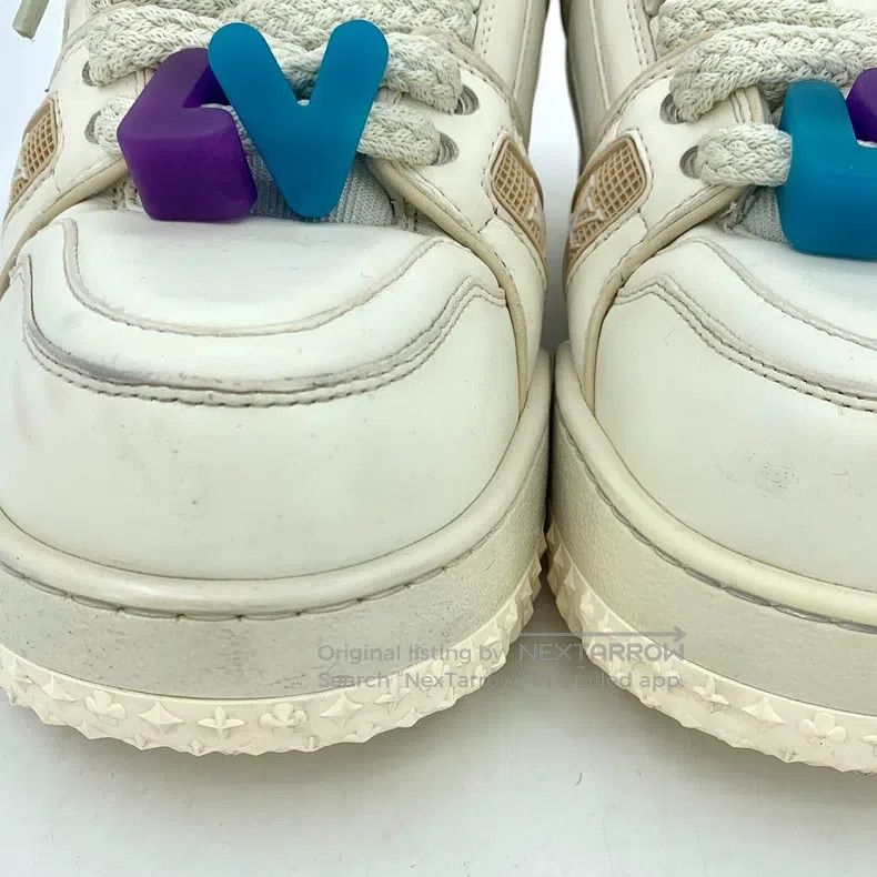Louis Vuitton Louis Vuitton Trainer Maxi white lace-up platform sneaker Size US 5 / EU 37 - 9 Thumbnail