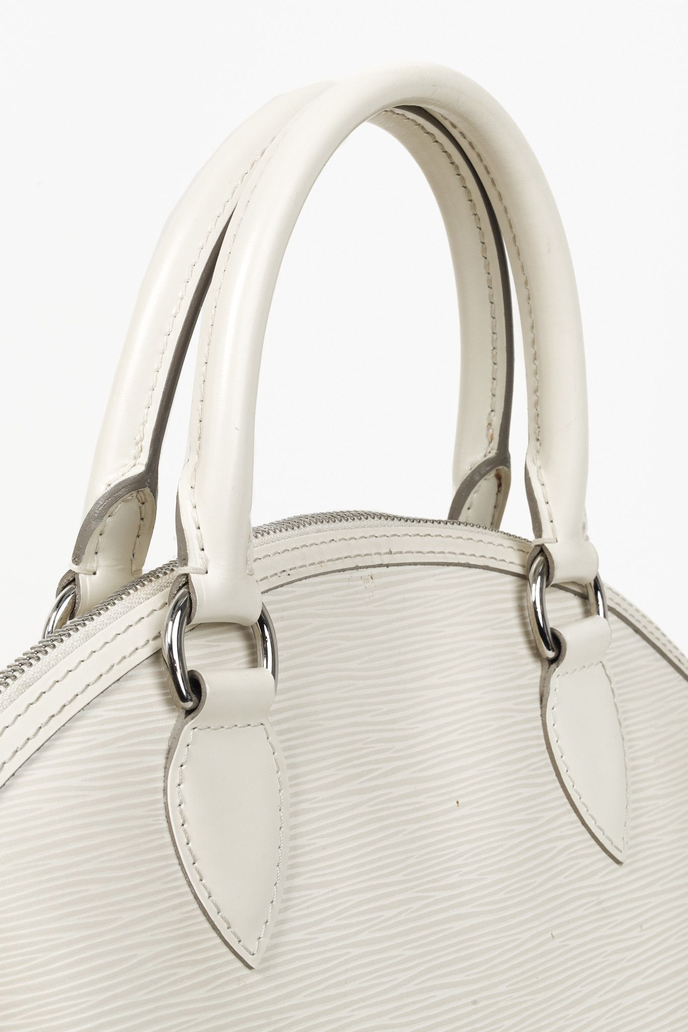 Louis Vuitton Louis Vuitton Vintage White Epi Lockit Bag Size ONE SIZE - 7 Thumbnail