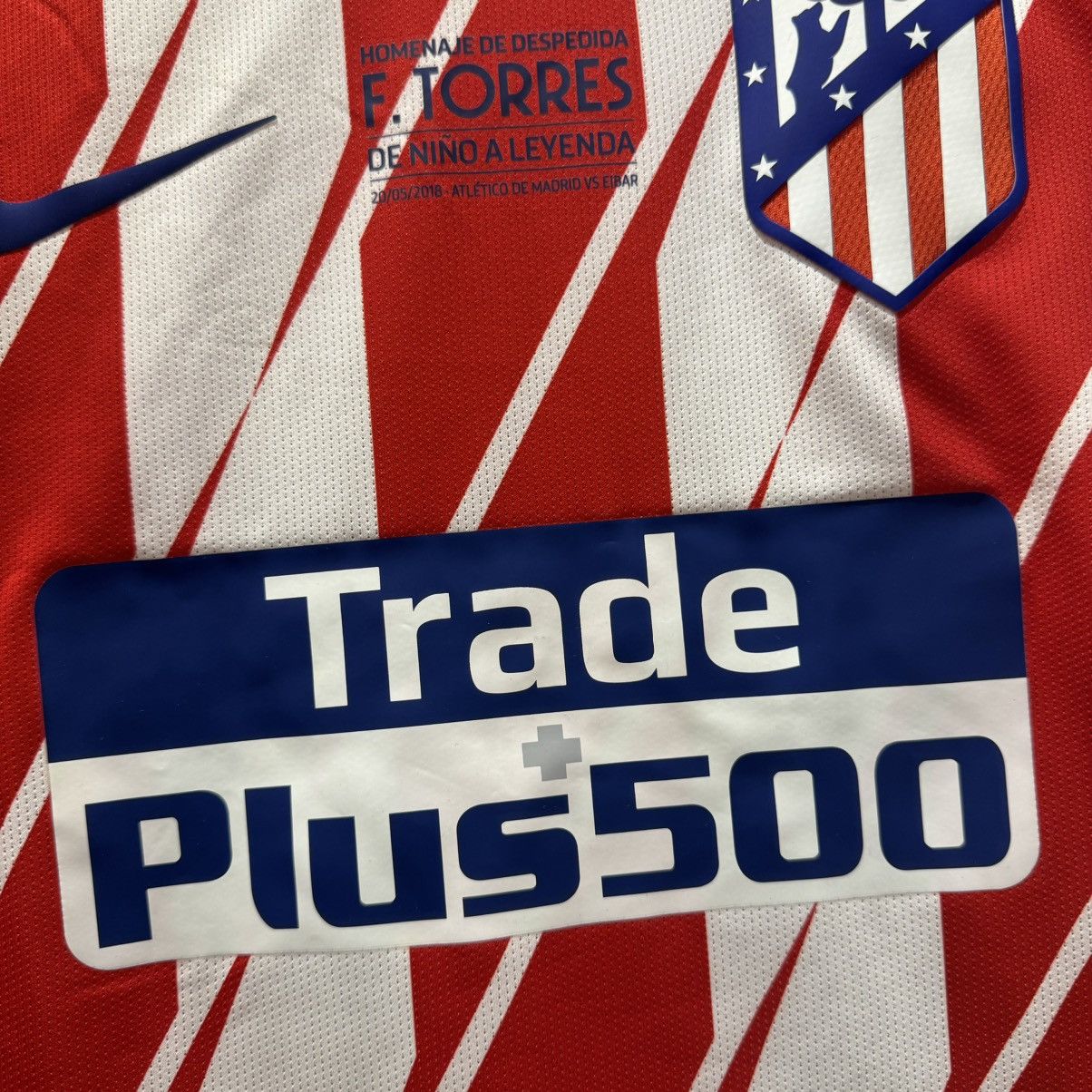 Nike Atletico Madrid 17/18 player issue L/S farewell #9 F.Torres Size US S / EU 44-46 / 1 - 4 Thumbnail