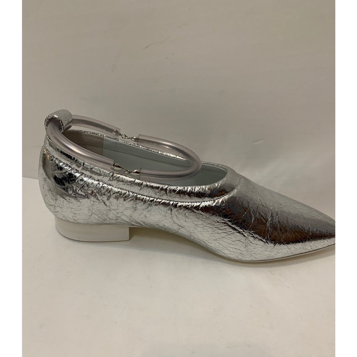 Jil Sander JIL SANDER METALLIC LEATHER BALLET FLATS SHOES Size US 8 / IT 38 - 8 Thumbnail