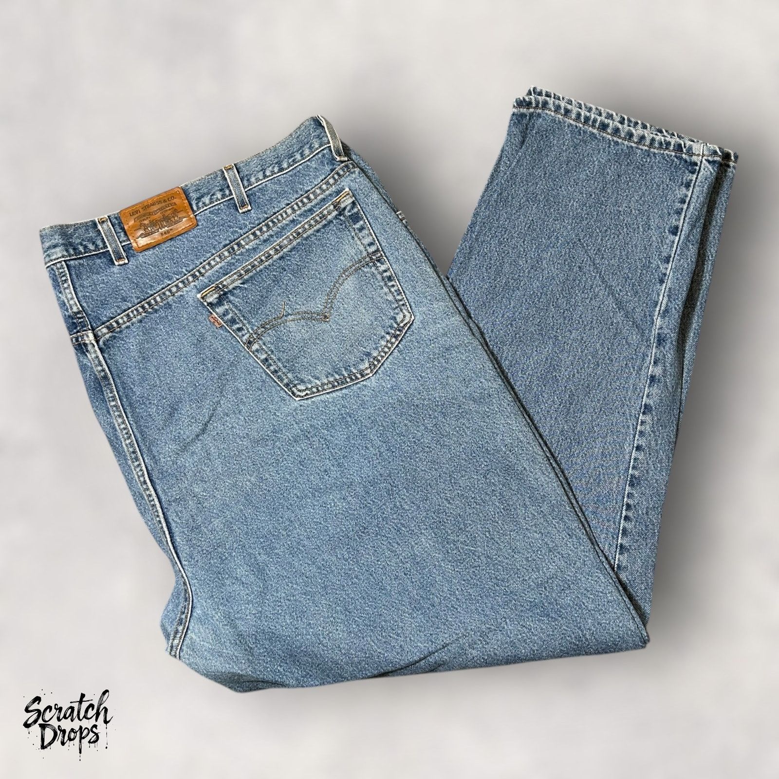 Levi's Vintage Levis Strauss Signature 545 Mens Jeans W52 L32 Loose Size US 38 / EU 54 - 6 Thumbnail