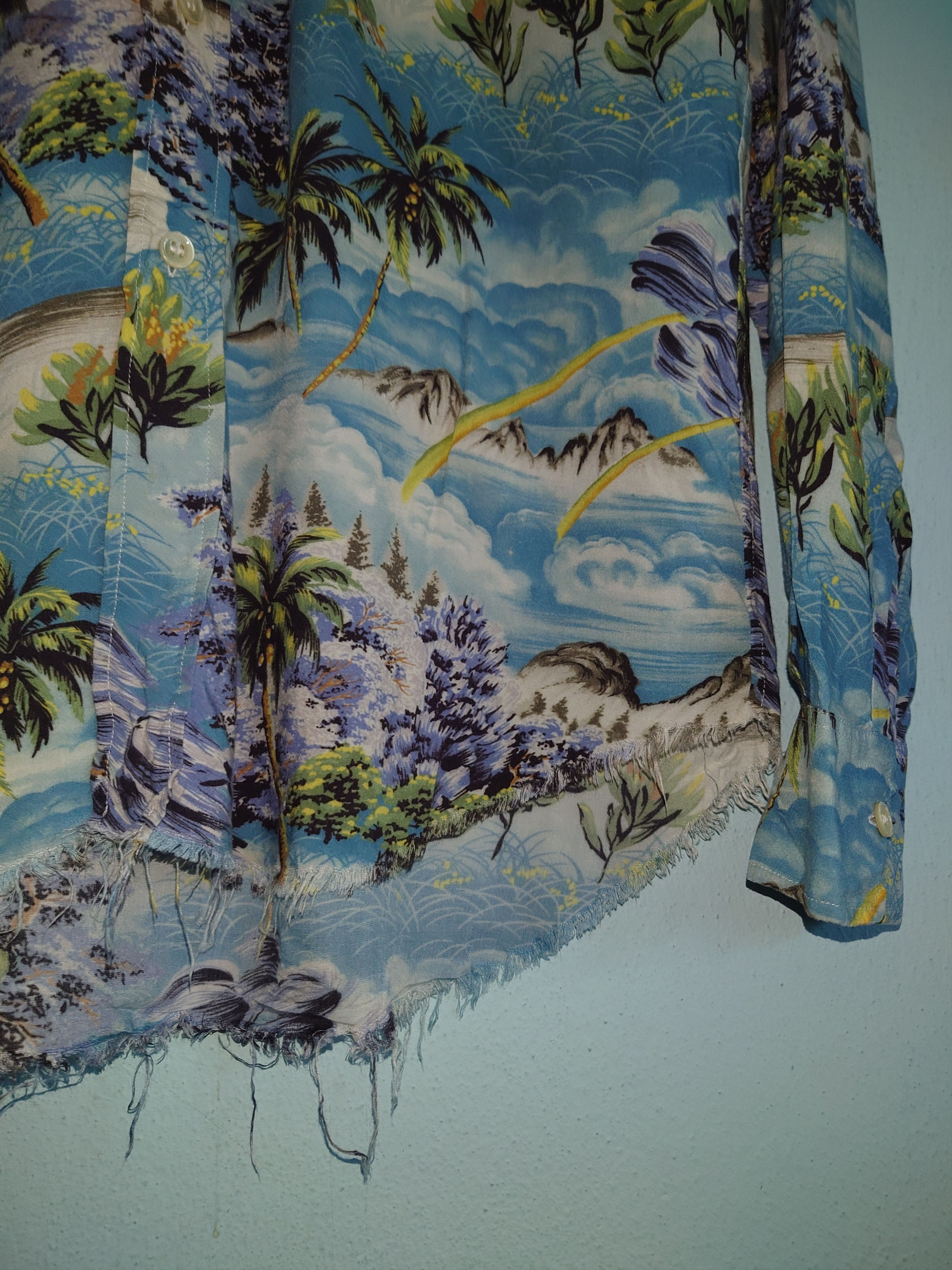 Saint Laurent Paris Saint Laurent SS16 Surf Hawaiian Shirt Hedi Slimane Era Size US L / EU 52-54 / 3 - 7 Thumbnail