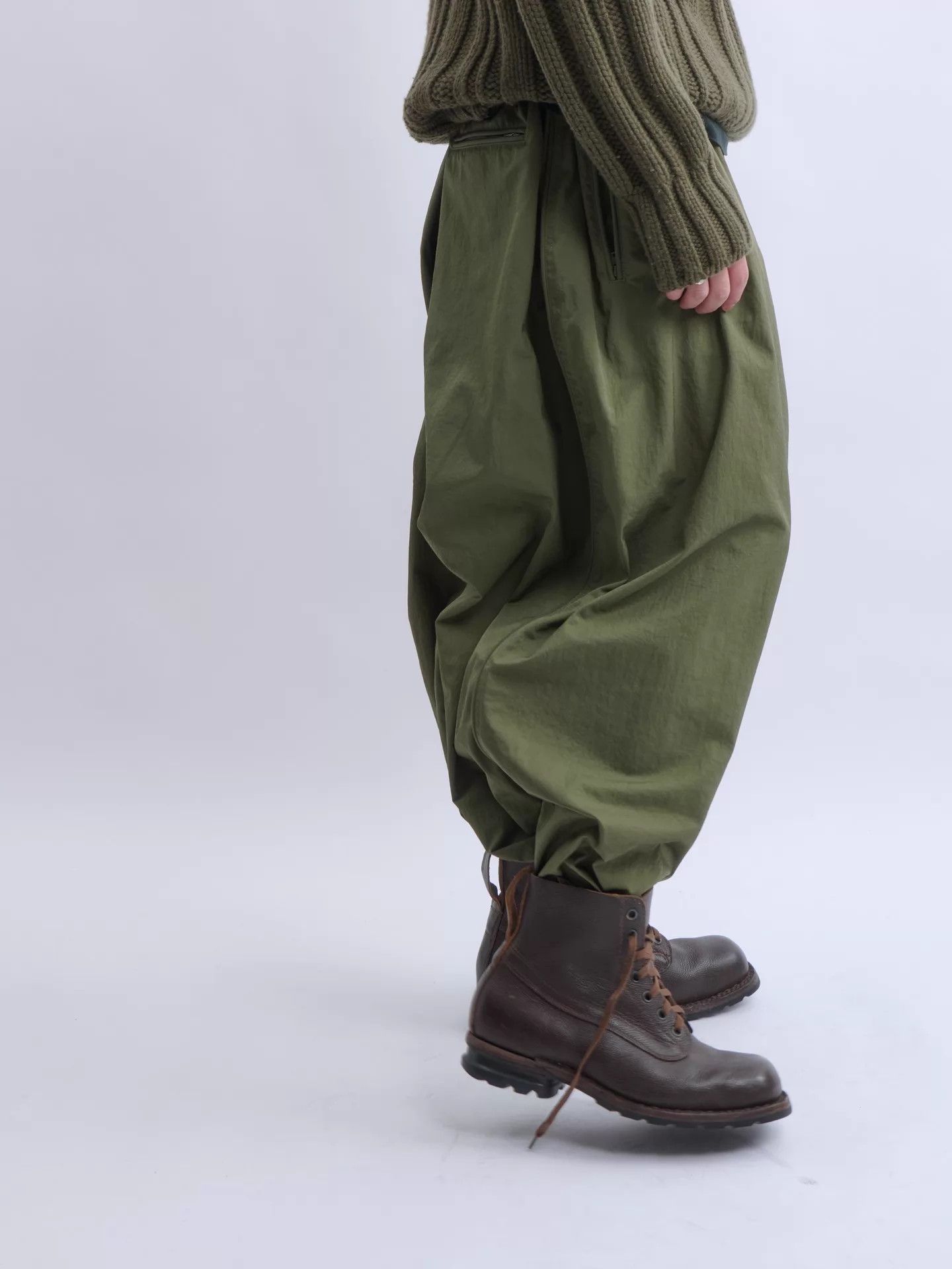 Hed Mayner Hed Mayner x Reebok Green Wide-Leg Pants Size L Size US 34 / EU 50 - 3 Thumbnail