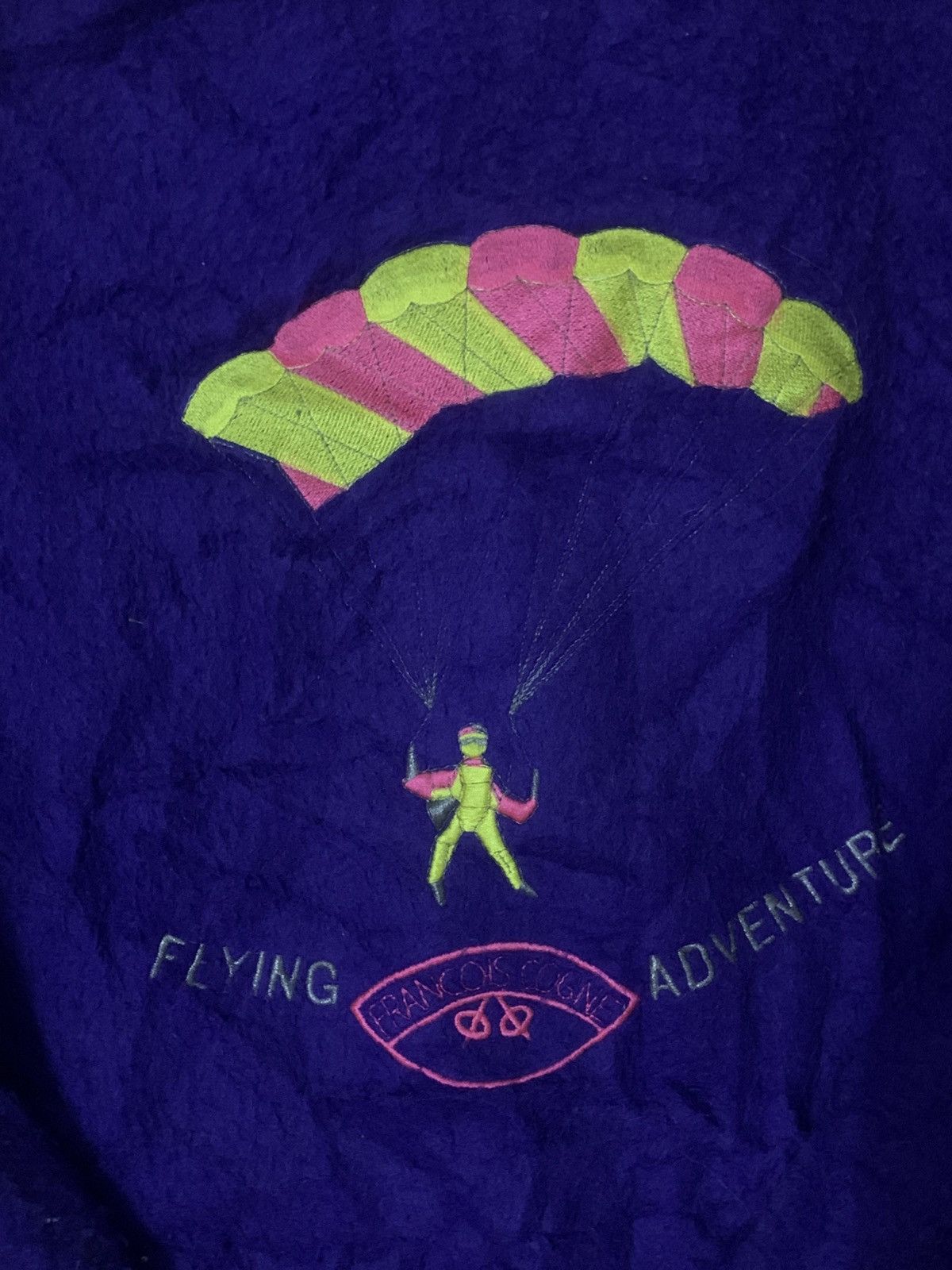 Designer × Marithe + Francois Girbaud Vintage Francois Cogne Flying Adventure Zipper Fleece Jacket Size US L / EU 52-54 / 3 - 6 Thumbnail