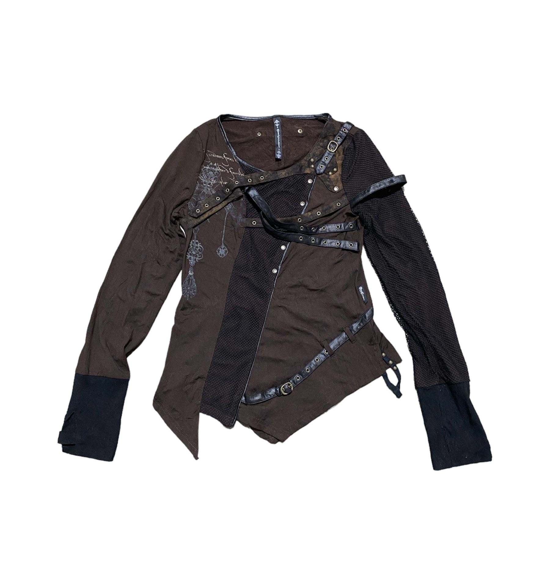 image of If Six Was Nine x Le Grande Bleu L G B Ozz Croce Gothic Bondage Style Jpg Inspired in Black/Brown, 