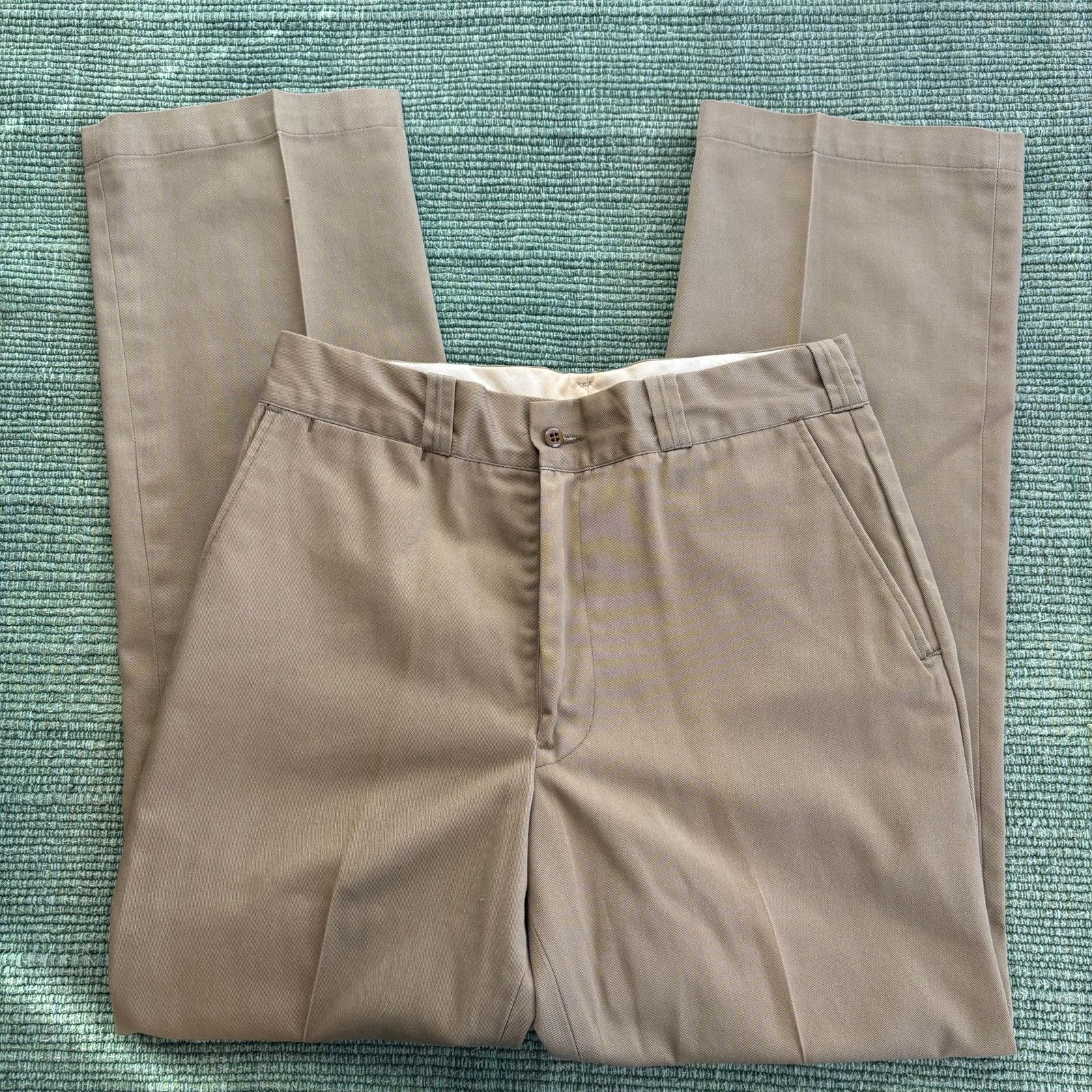 Big Mac × Vintage True vintage 1970's Big Mac JCPenney pleated khaki trousers Size US 32 / EU 48 - 3 Thumbnail
