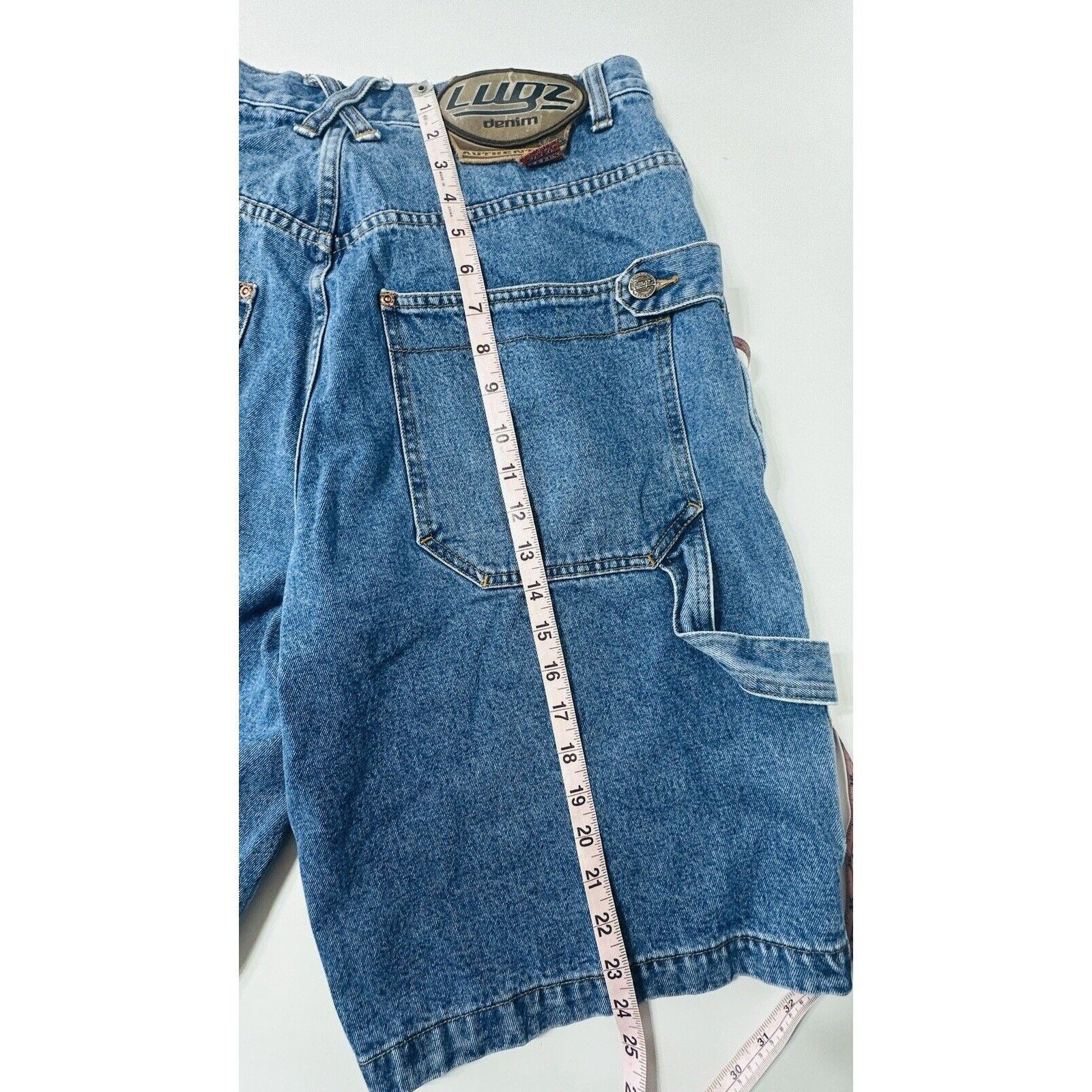 Lugz Vintage Lugz Carpenter Baggy Hip Hop Jean Shorts 90s Size 32 Size US 32 / EU 48 - 9 Thumbnail