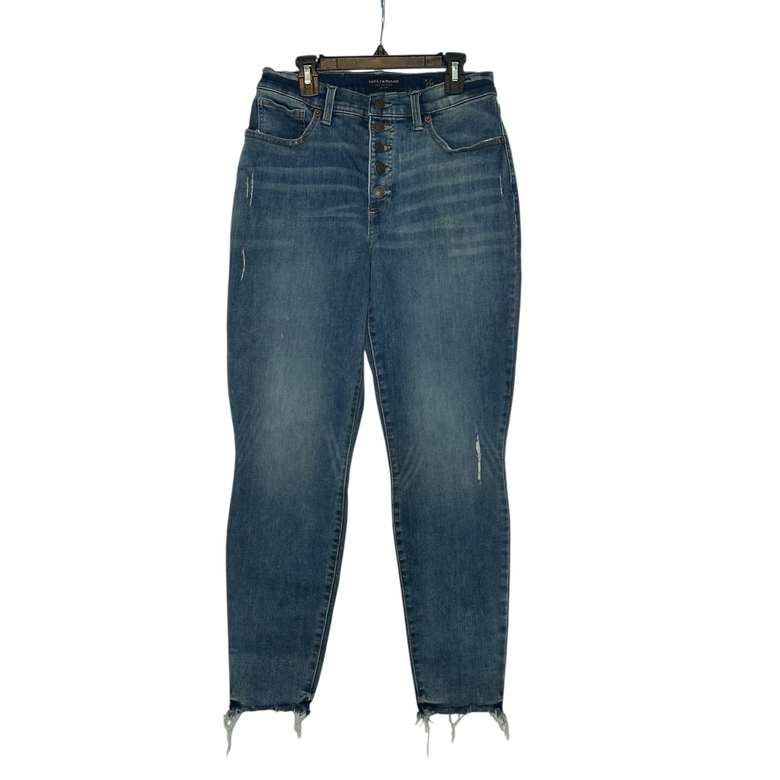 Lucky Brand Lucky Brand high waisted distressed skinny jeans size 29 Size 29" - 14 Thumbnail