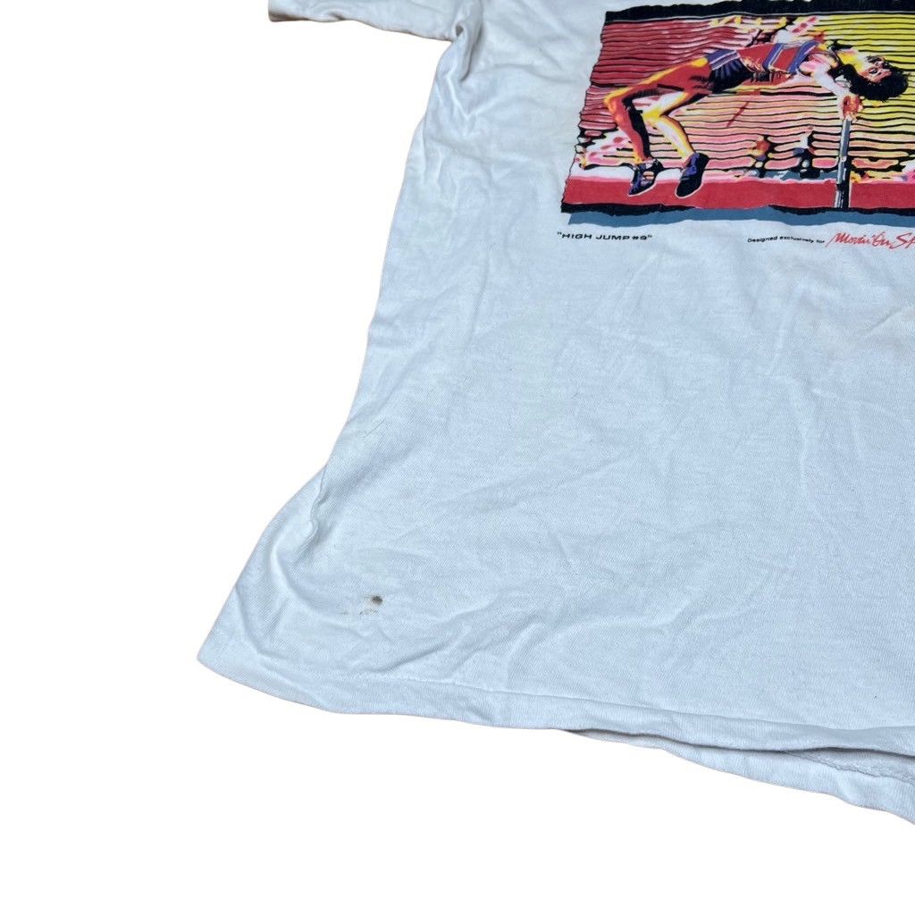 Levi's × Vintage Vintage 80s Levi’s Olympics High Jump T Shirt Medium Size US M / EU 48-50 / 2 - 3 Thumbnail