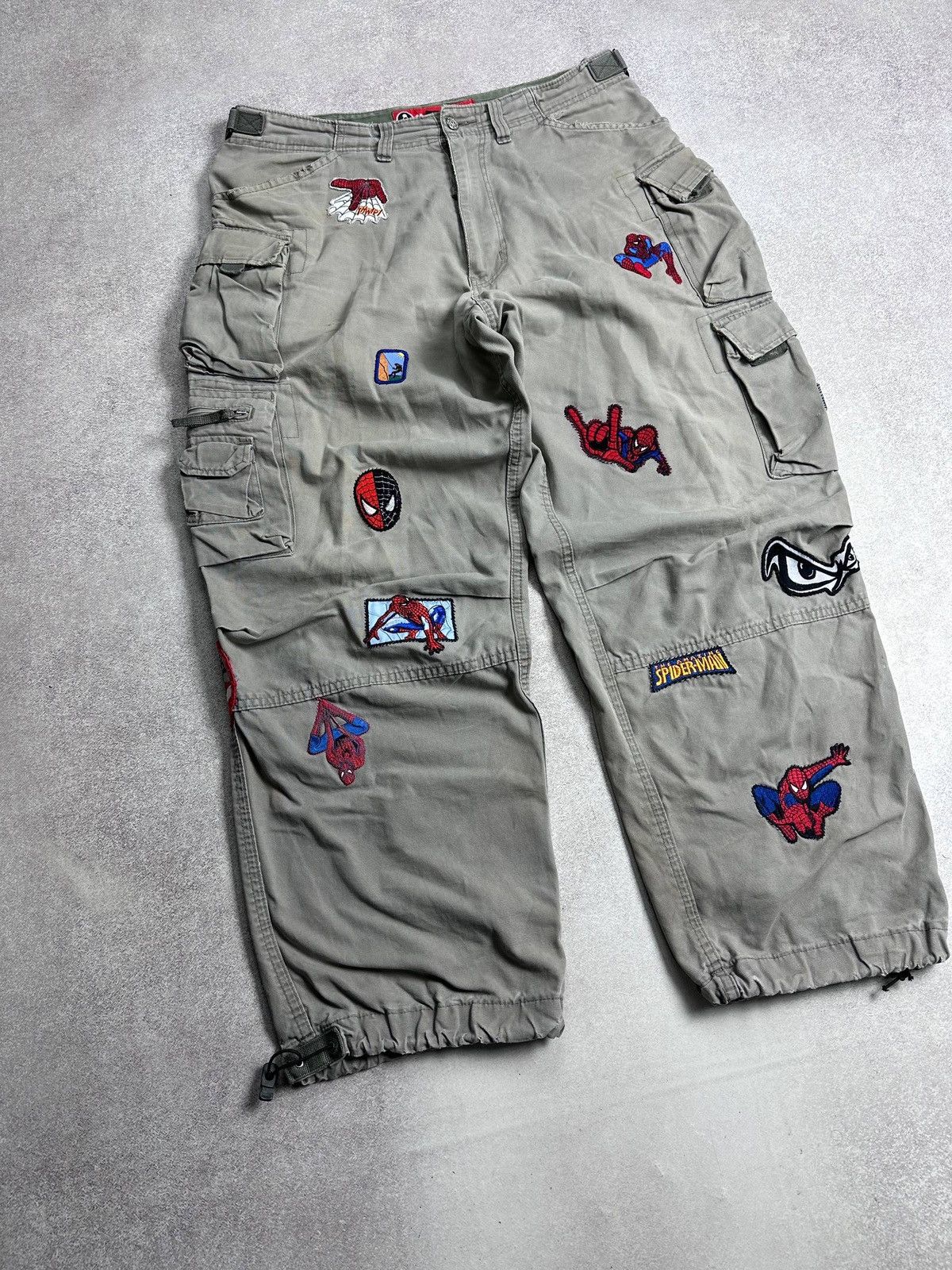 Vintage Vintage Molecule Baggy Patchwork Cargo Pants 35 Size US 35 - 2 Thumbnail