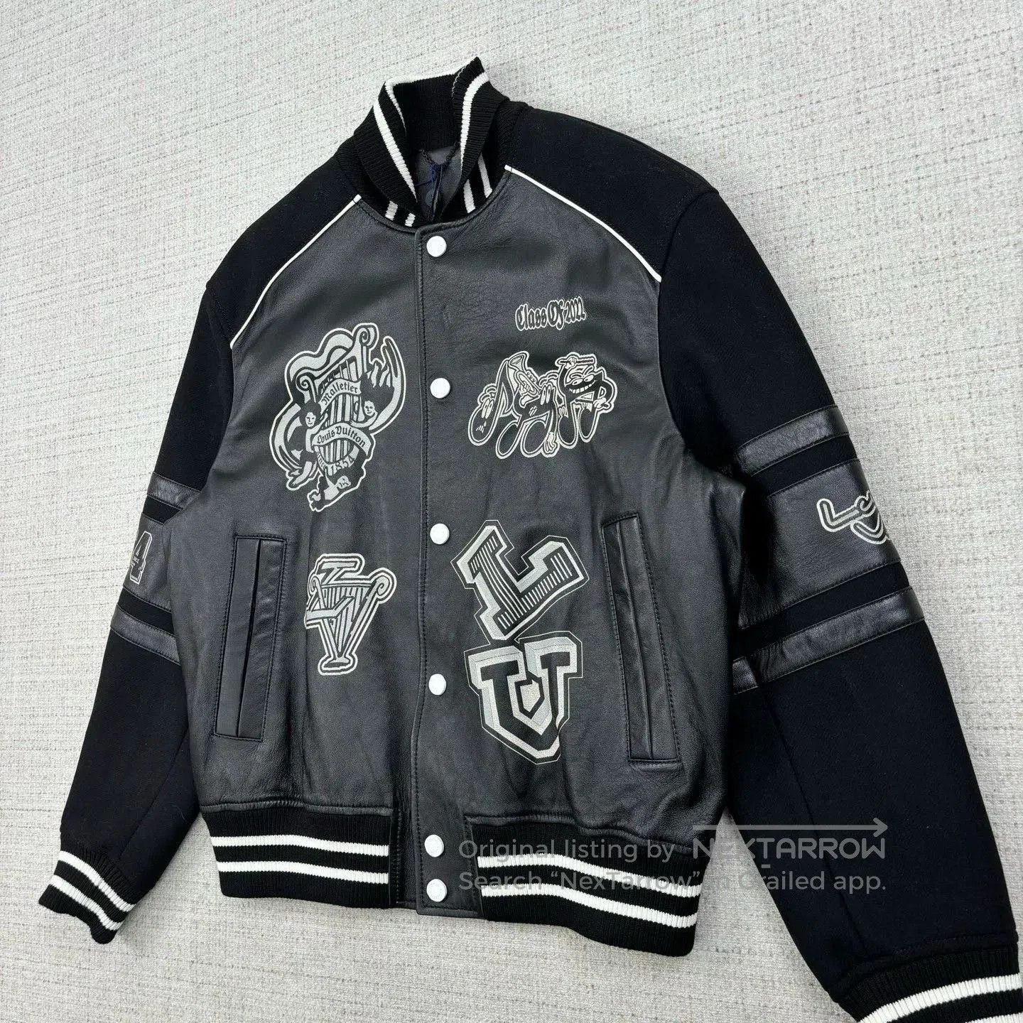 Louis Vuitton Louis Vuitton SS23 Logo Stripe Varsity Jacket. Size US L / EU 52-54 / 3 - 2 Thumbnail